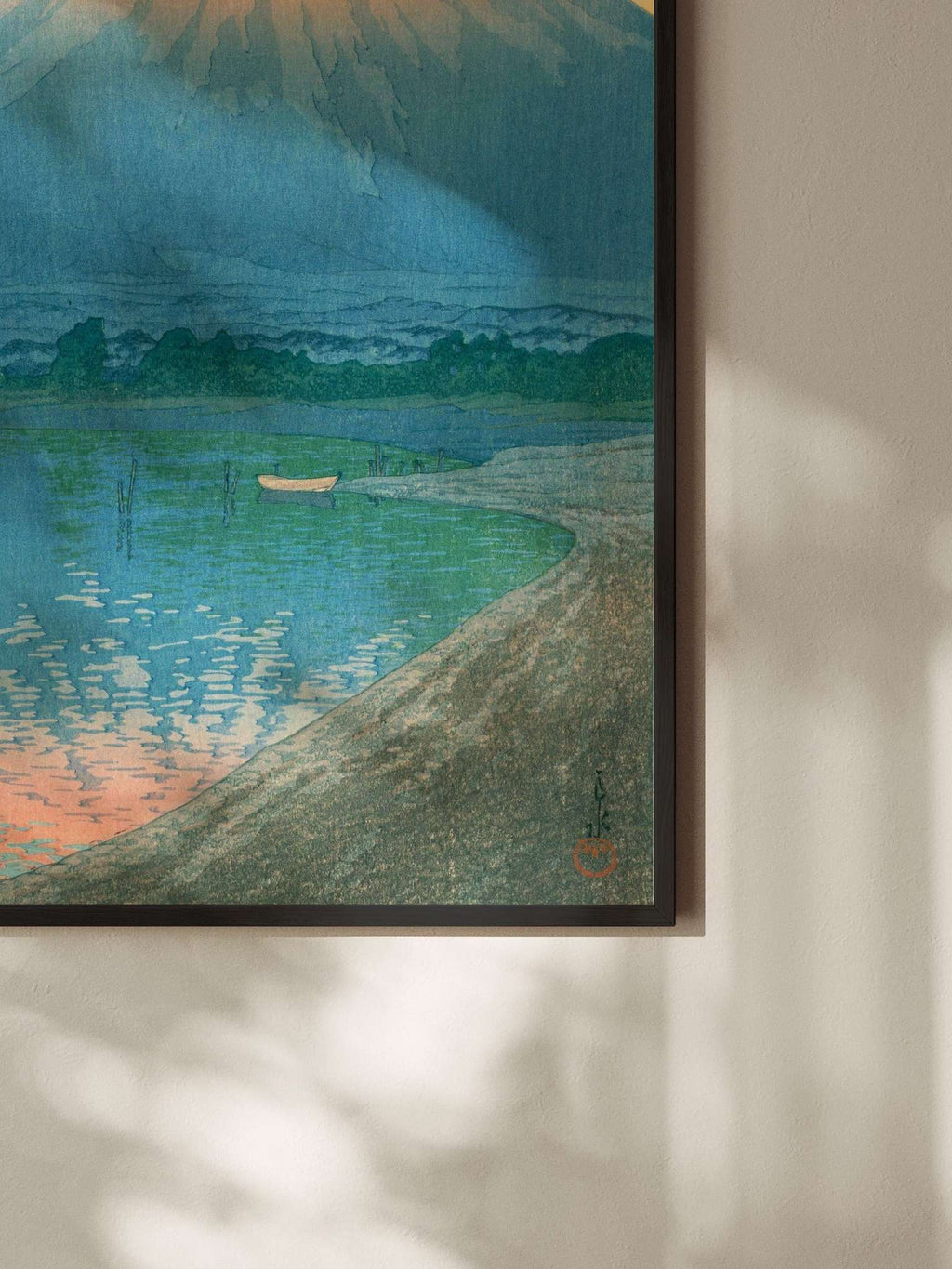 Tagesanbruch am Yamanaka-See - Gerahmte Eleganz