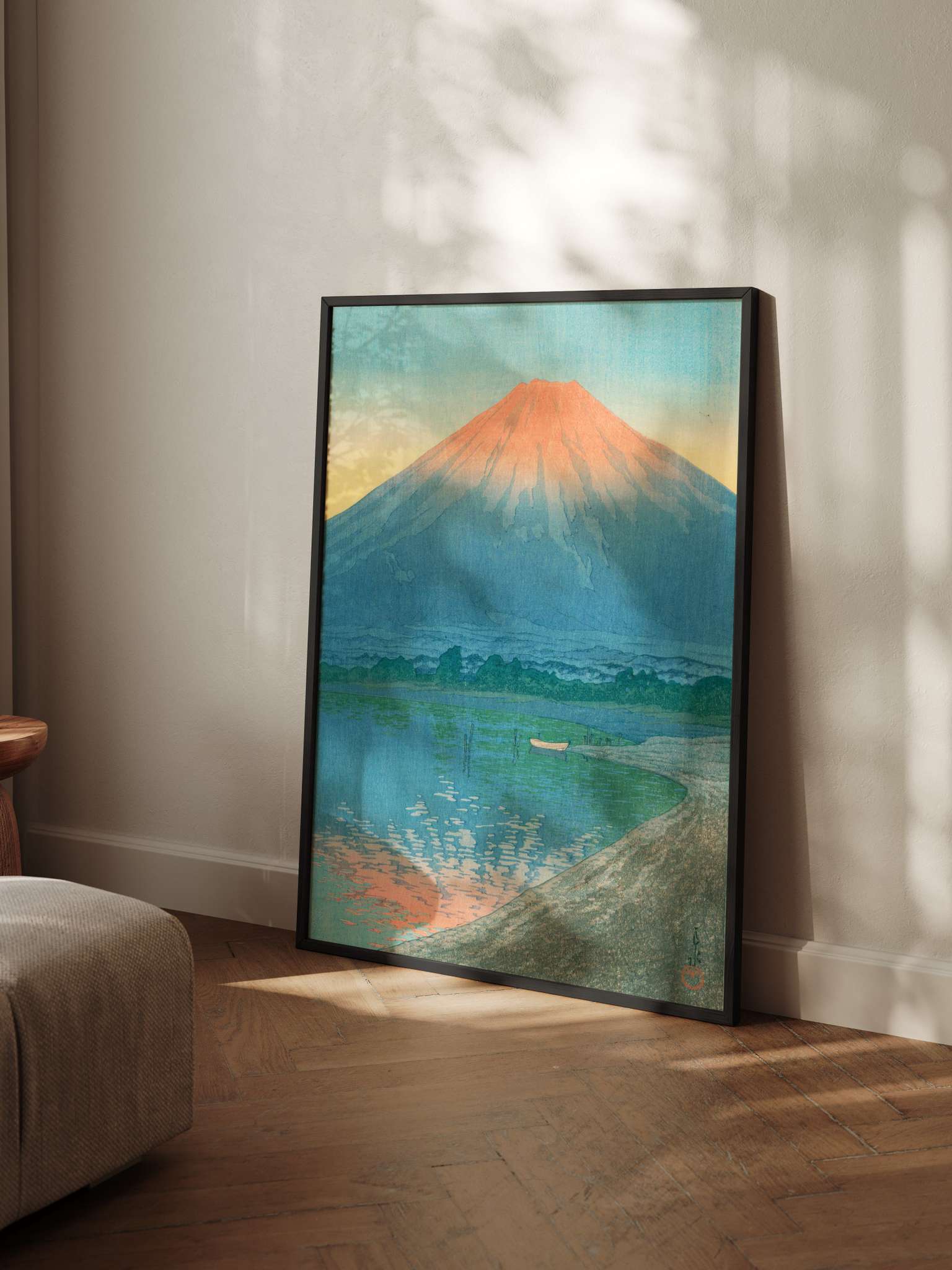 Tagesanbruch am Yamanaka-See - Gerahmte Eleganz