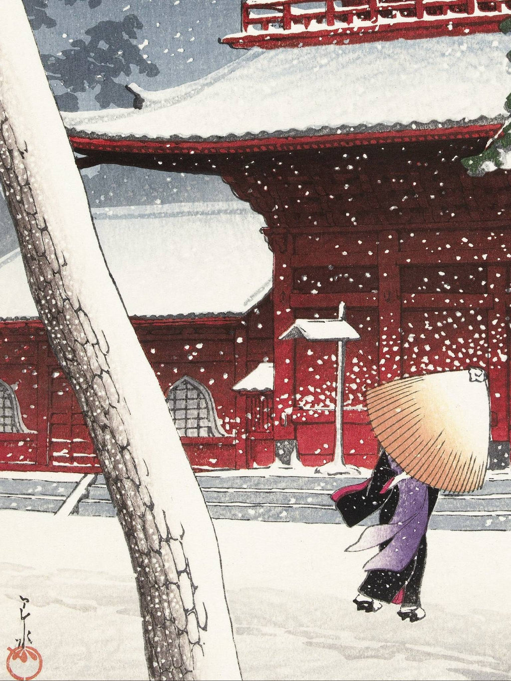 Schnee am Zojoji-Schrein in Shiba - Signature Collections