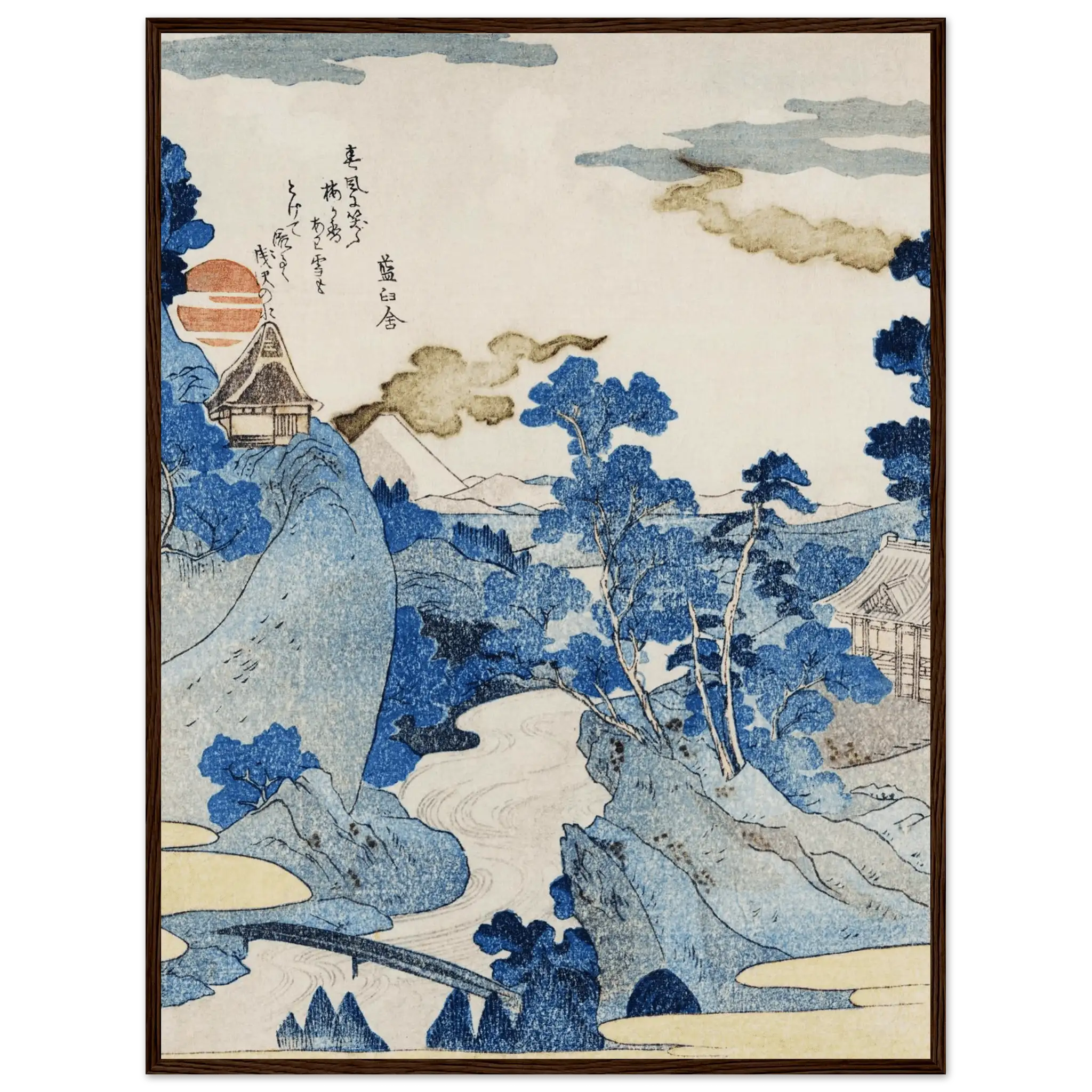 Asazawa - Strom im Frühling - Gerahmte Eleganz - HINORI