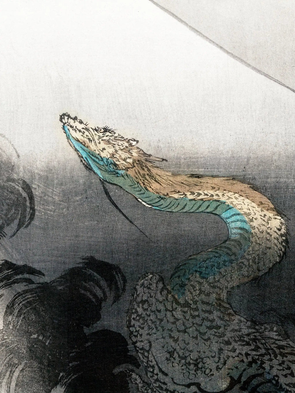 Aufsteigender Drache - Gerahmte Eleganz - HINORI