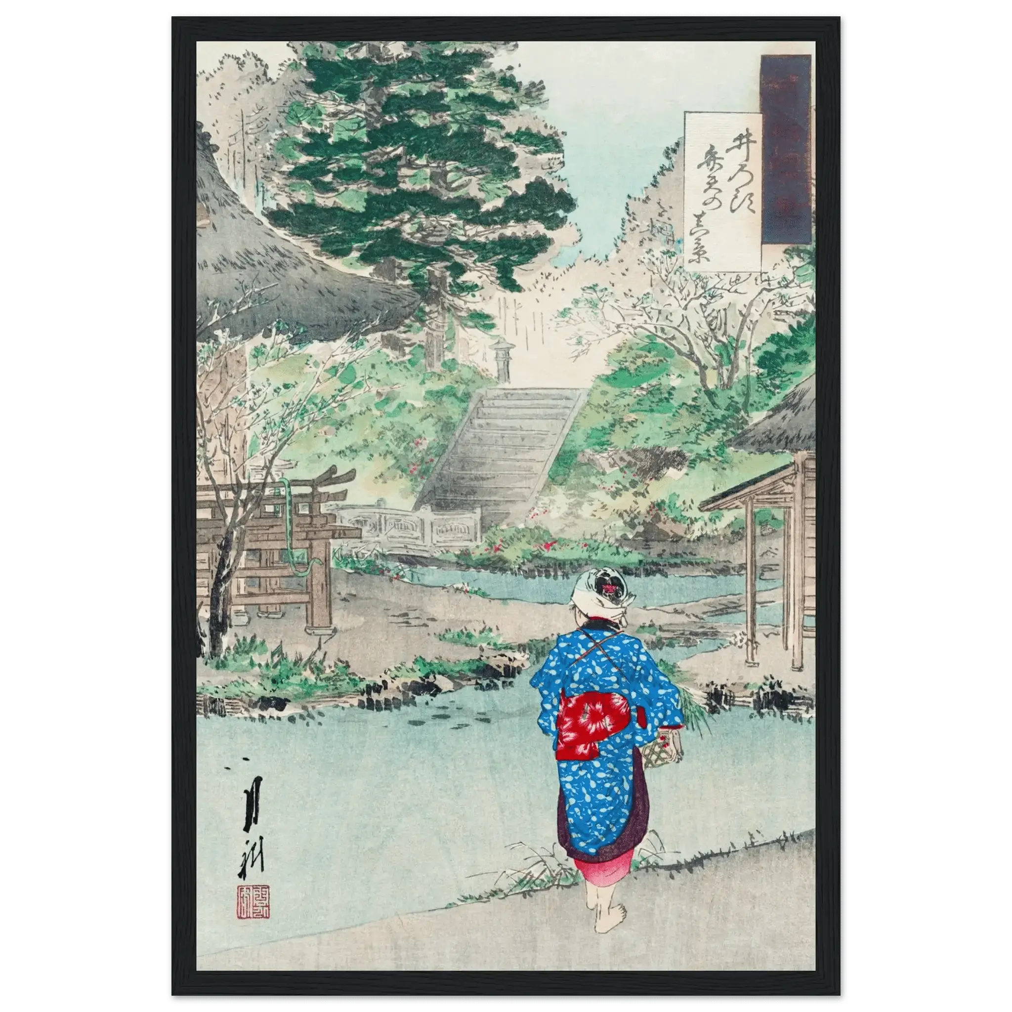 Benten - Schrein in Inokashira - Gerahmte Eleganz - HINORI