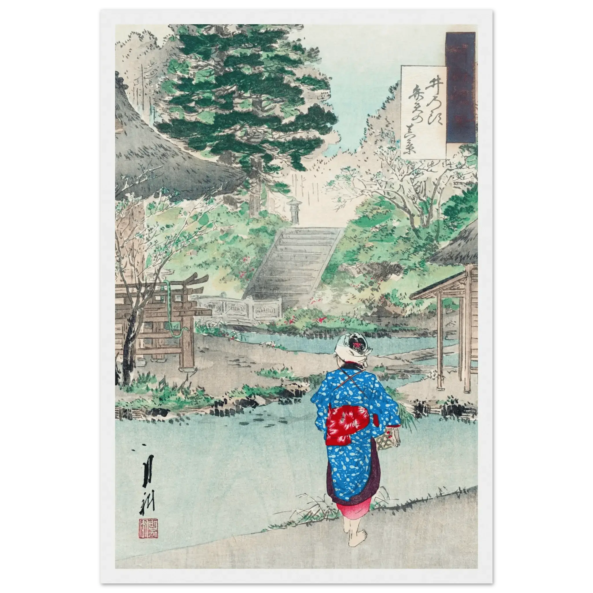 Benten - Schrein in Inokashira - Gerahmte Eleganz - HINORI