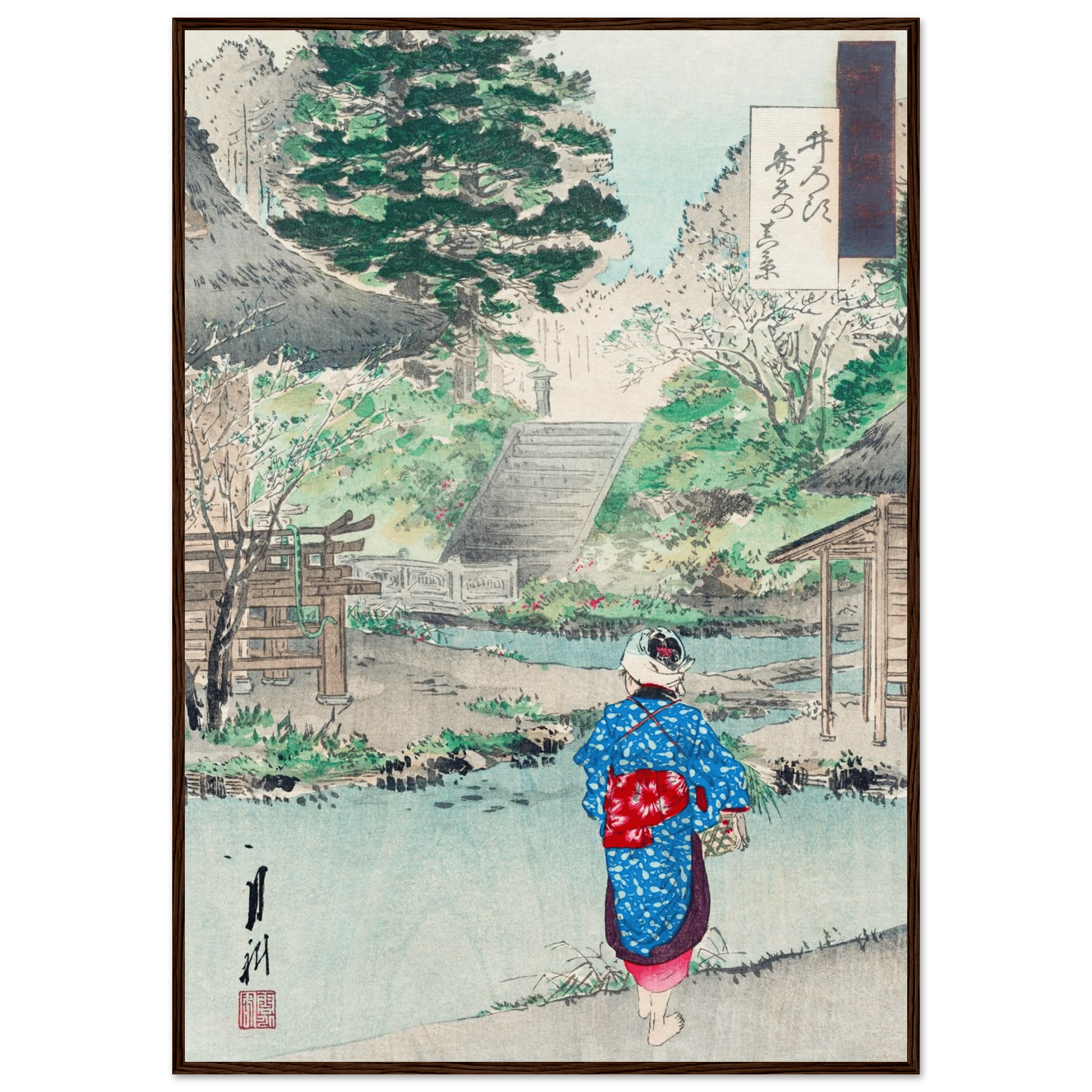 Benten - Schrein in Inokashira - Gerahmte Eleganz - HINORI