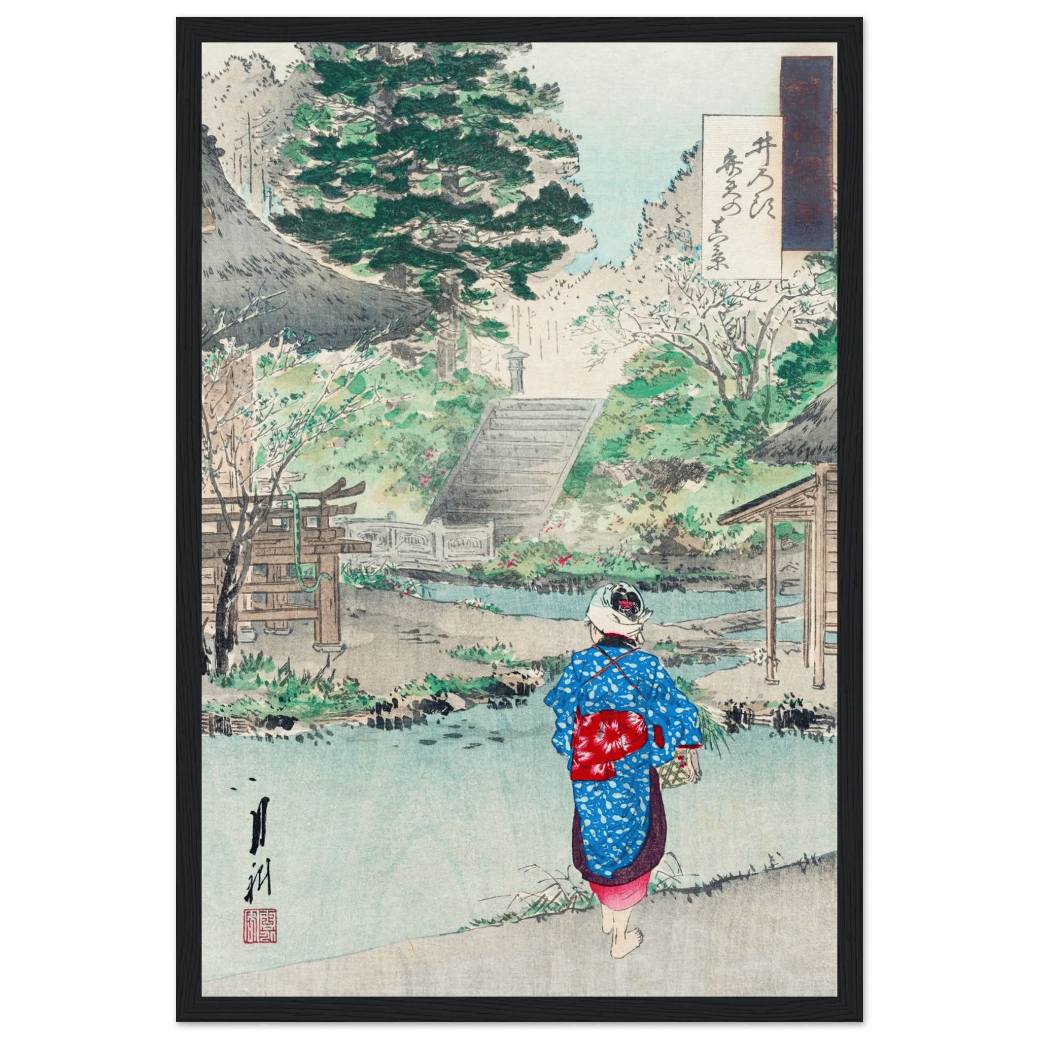 Benten - Schrein in Inokashira - Gerahmte Eleganz - HINORI