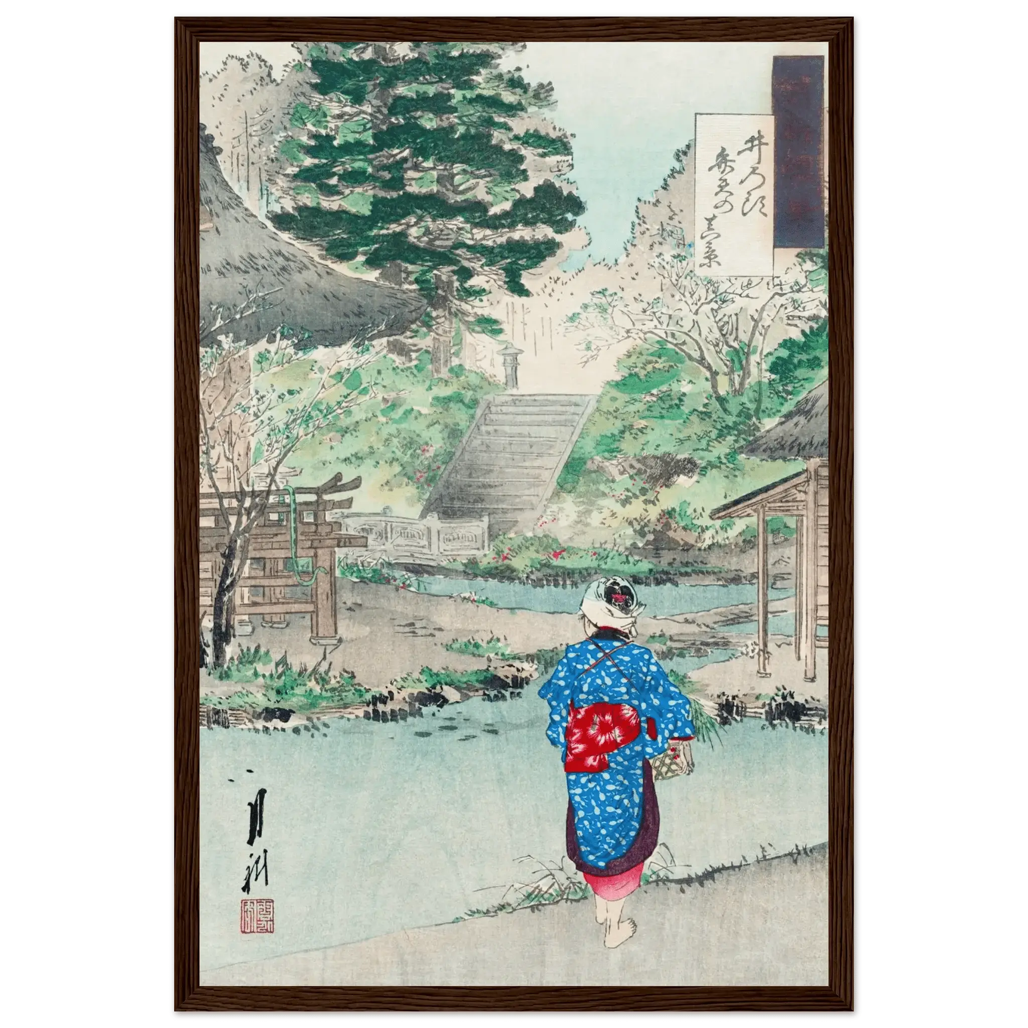 Benten - Schrein in Inokashira - Gerahmte Eleganz - HINORI