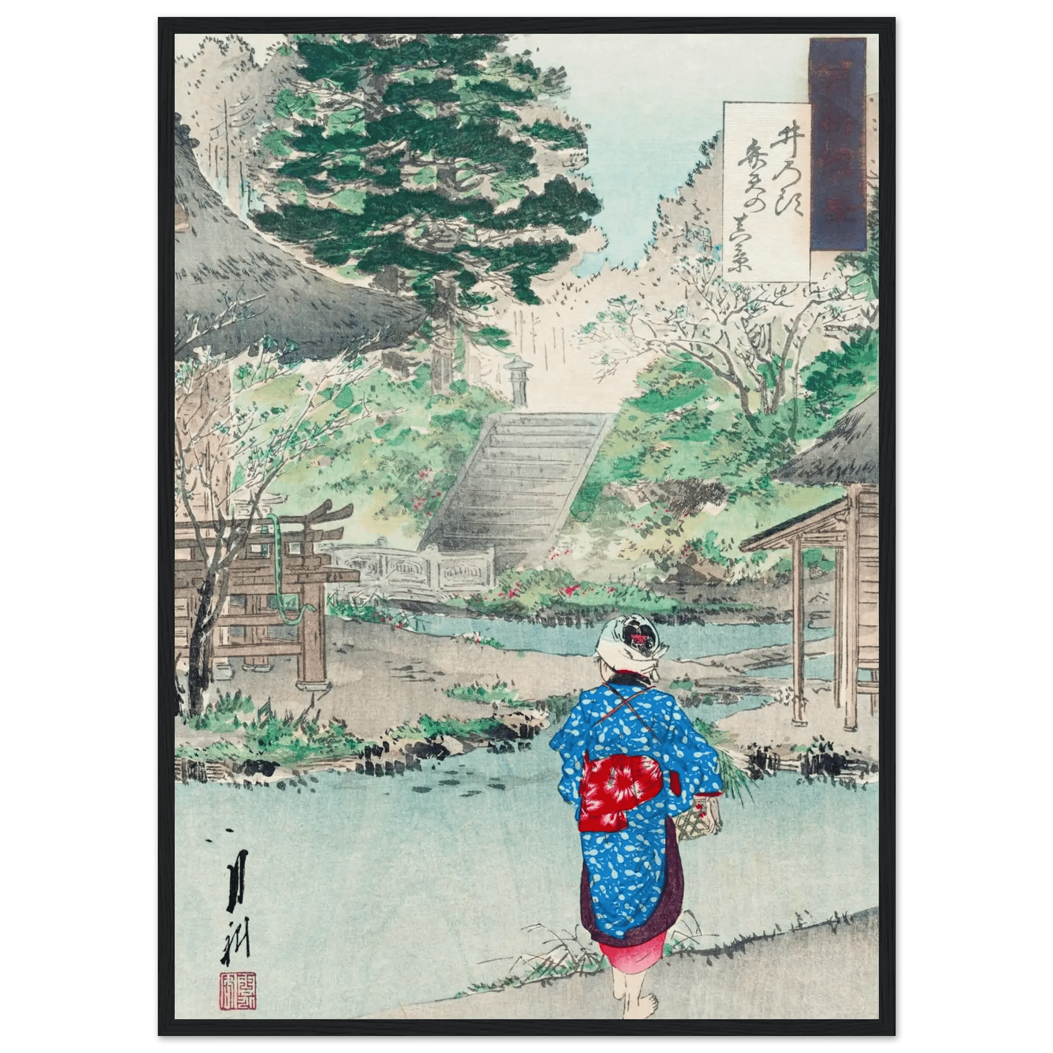 Benten - Schrein in Inokashira - Gerahmte Eleganz - HINORI