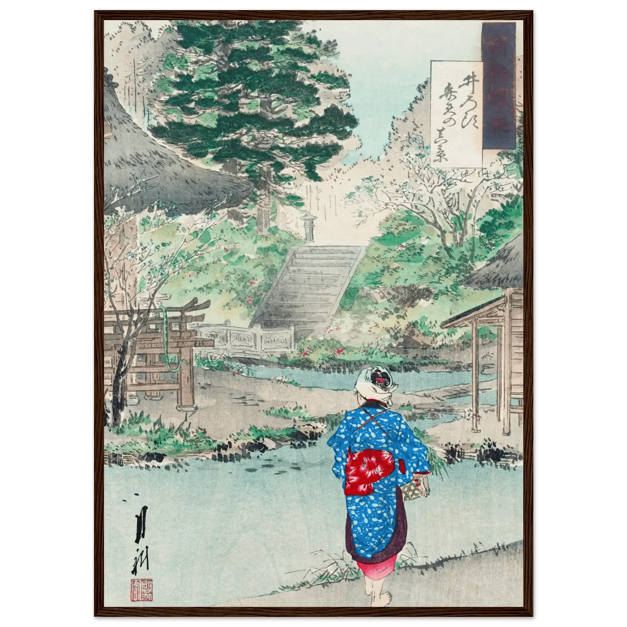 Benten - Schrein in Inokashira - Gerahmte Eleganz - HINORI