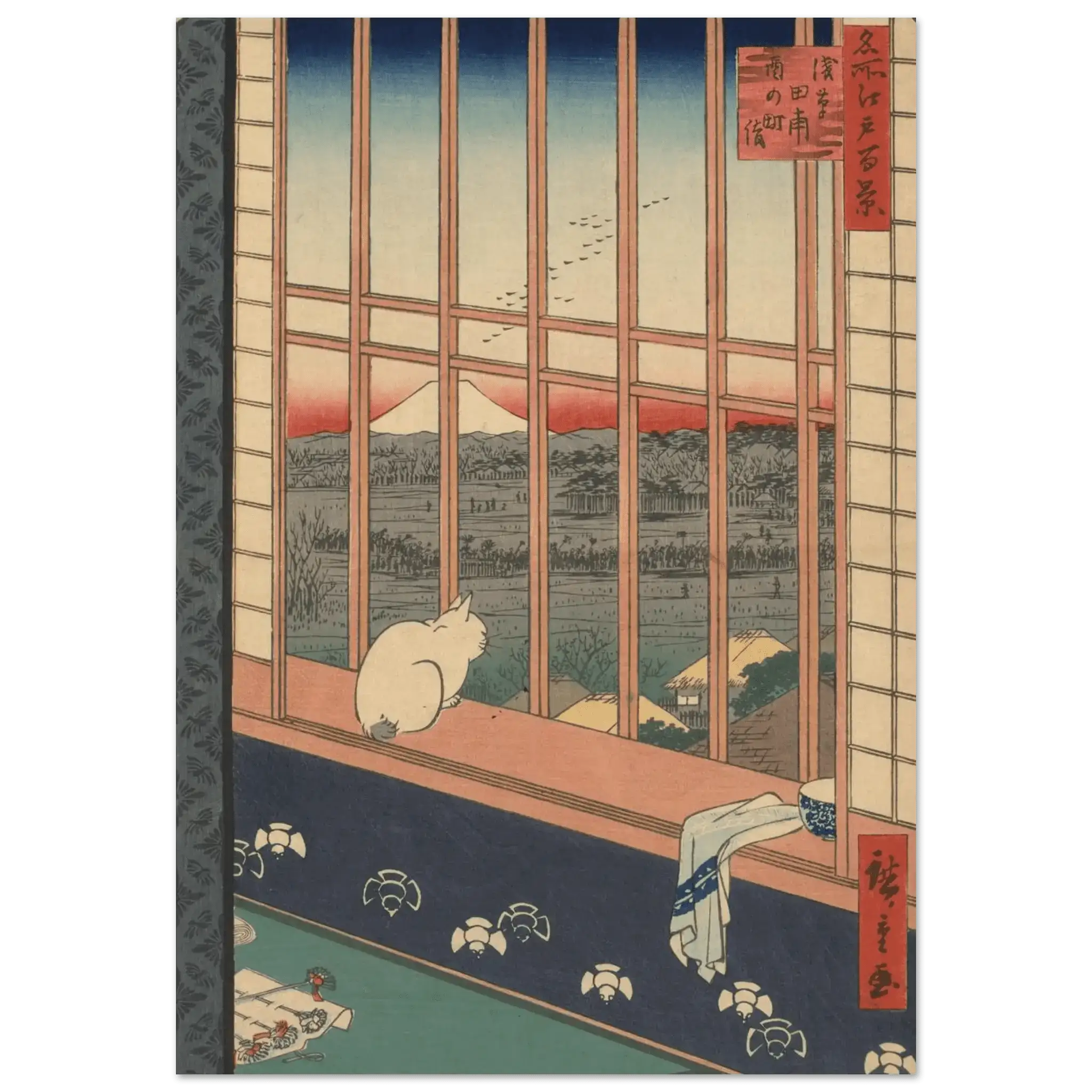 Blick auf den Fuji bei Asakusa - Fine Art Prints - HINORI