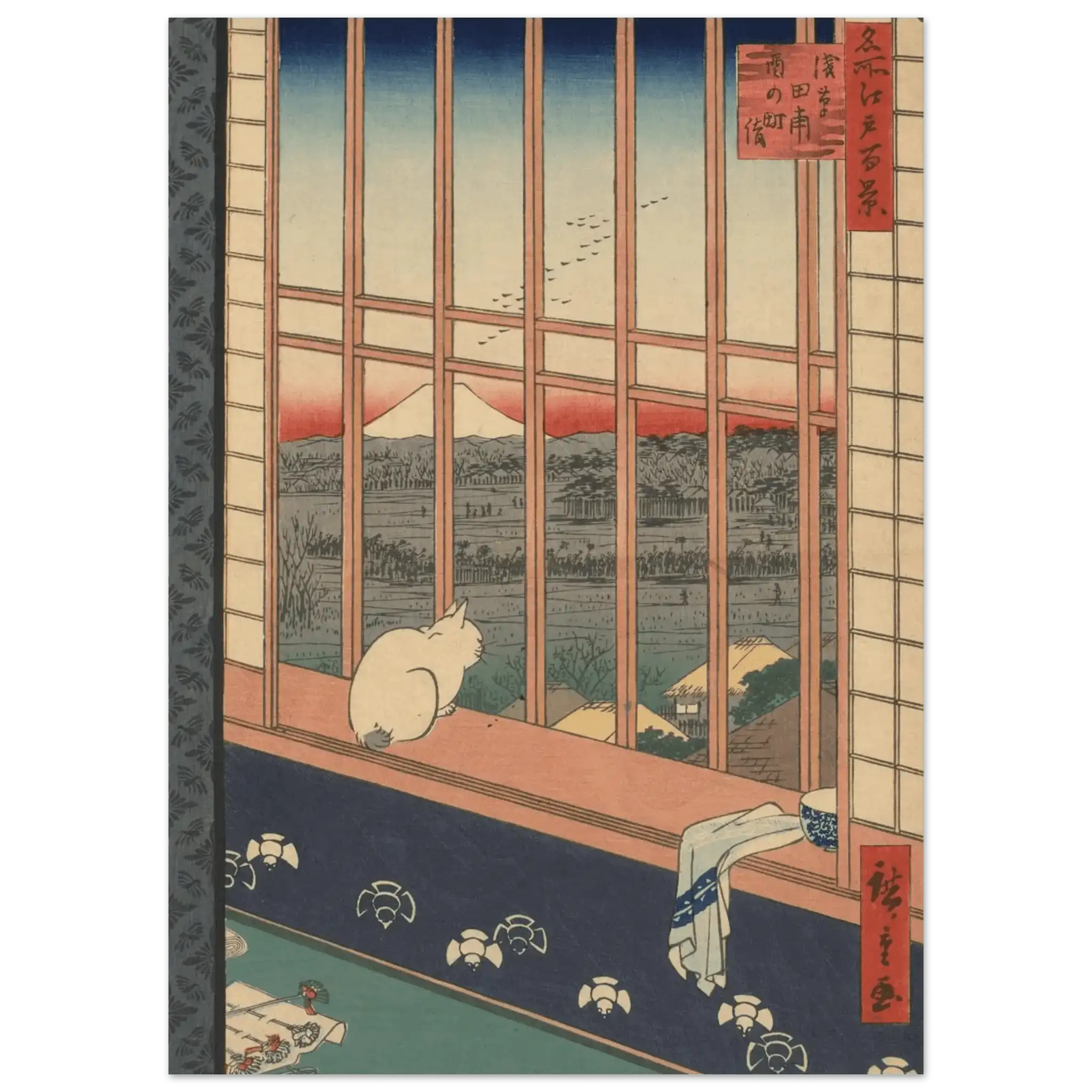 Blick auf den Fuji bei Asakusa - Fine Art Prints - HINORI