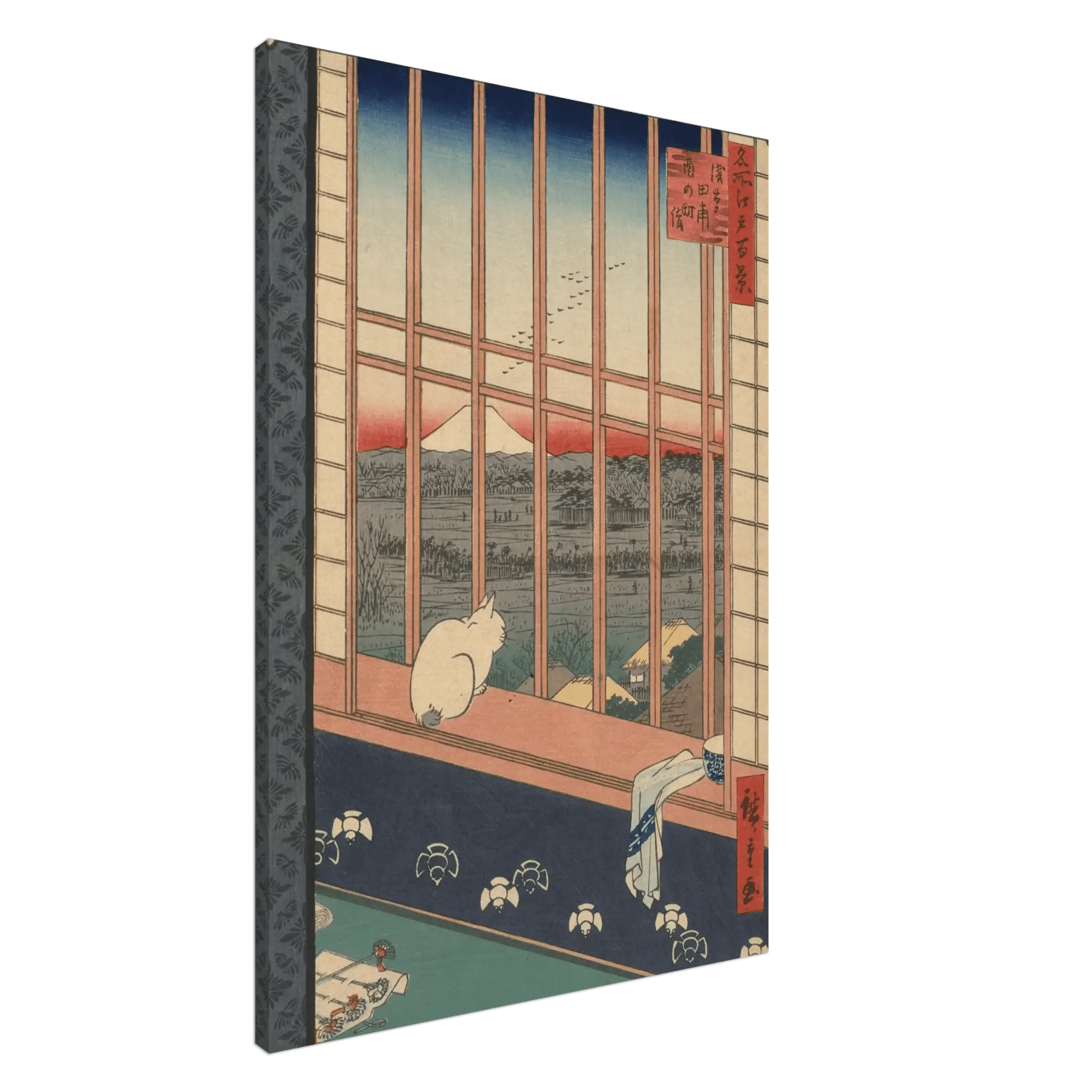 Blick auf den Fuji bei Asakusa - Leinwand Edition - HINORI