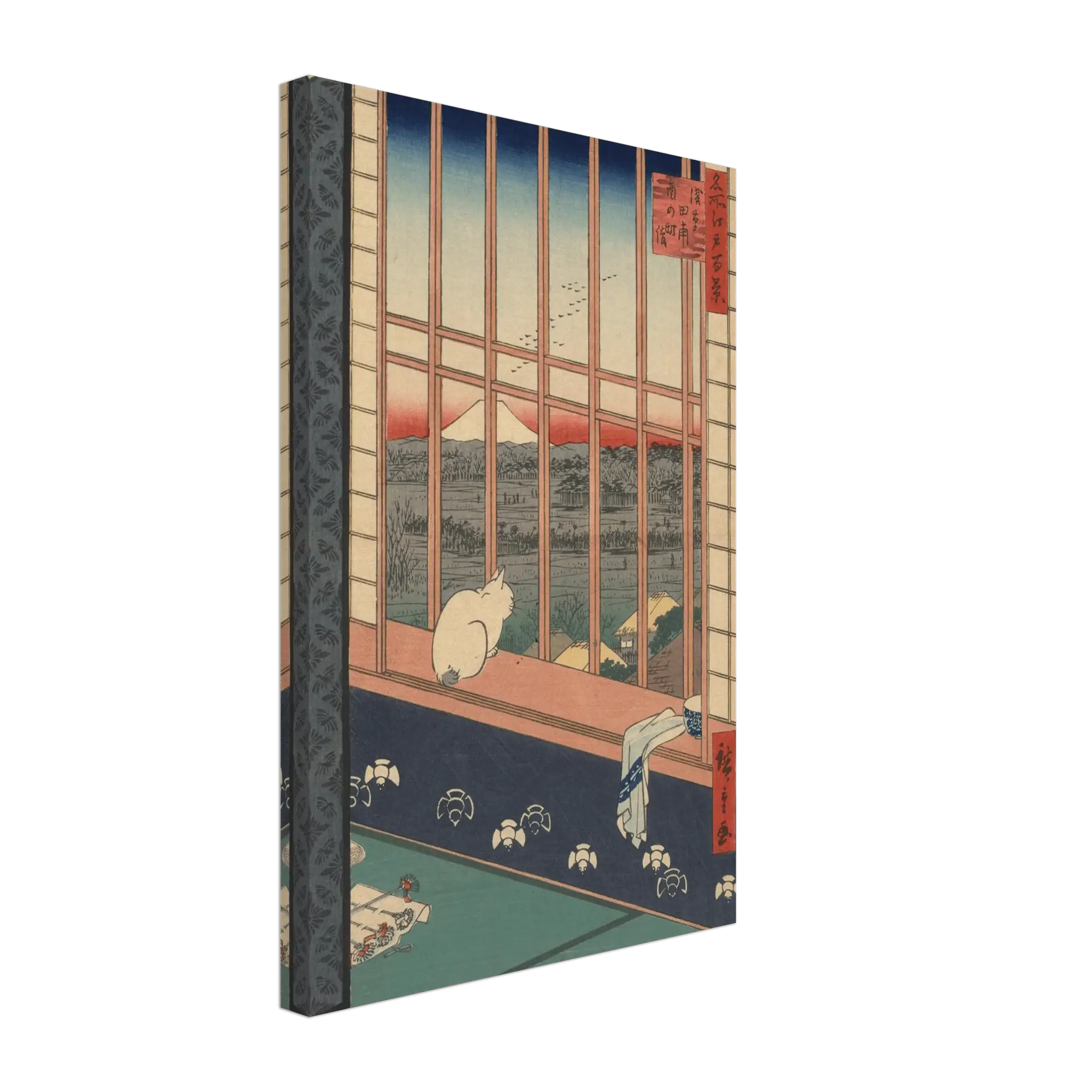 Blick auf den Fuji bei Asakusa - Leinwand Edition - HINORI