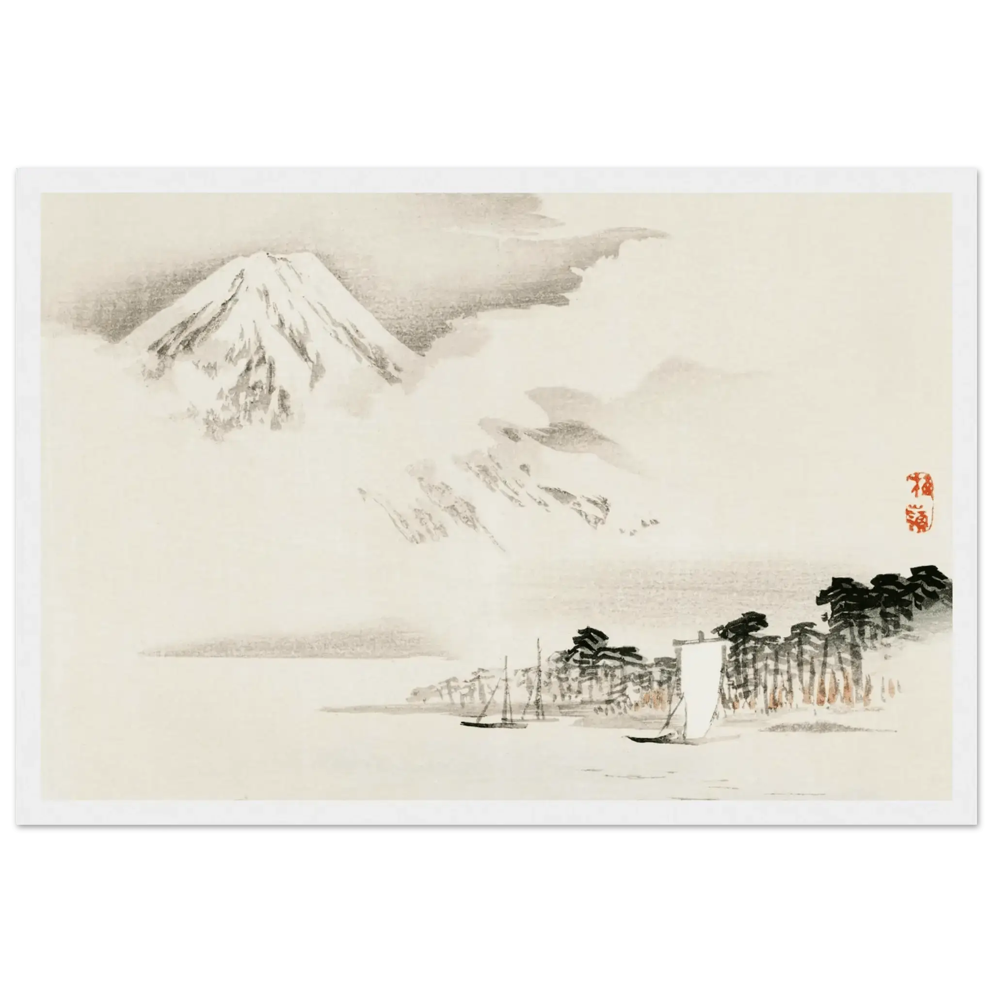 Blick auf den Fuji - Gerahmte Eleganz - HINORI