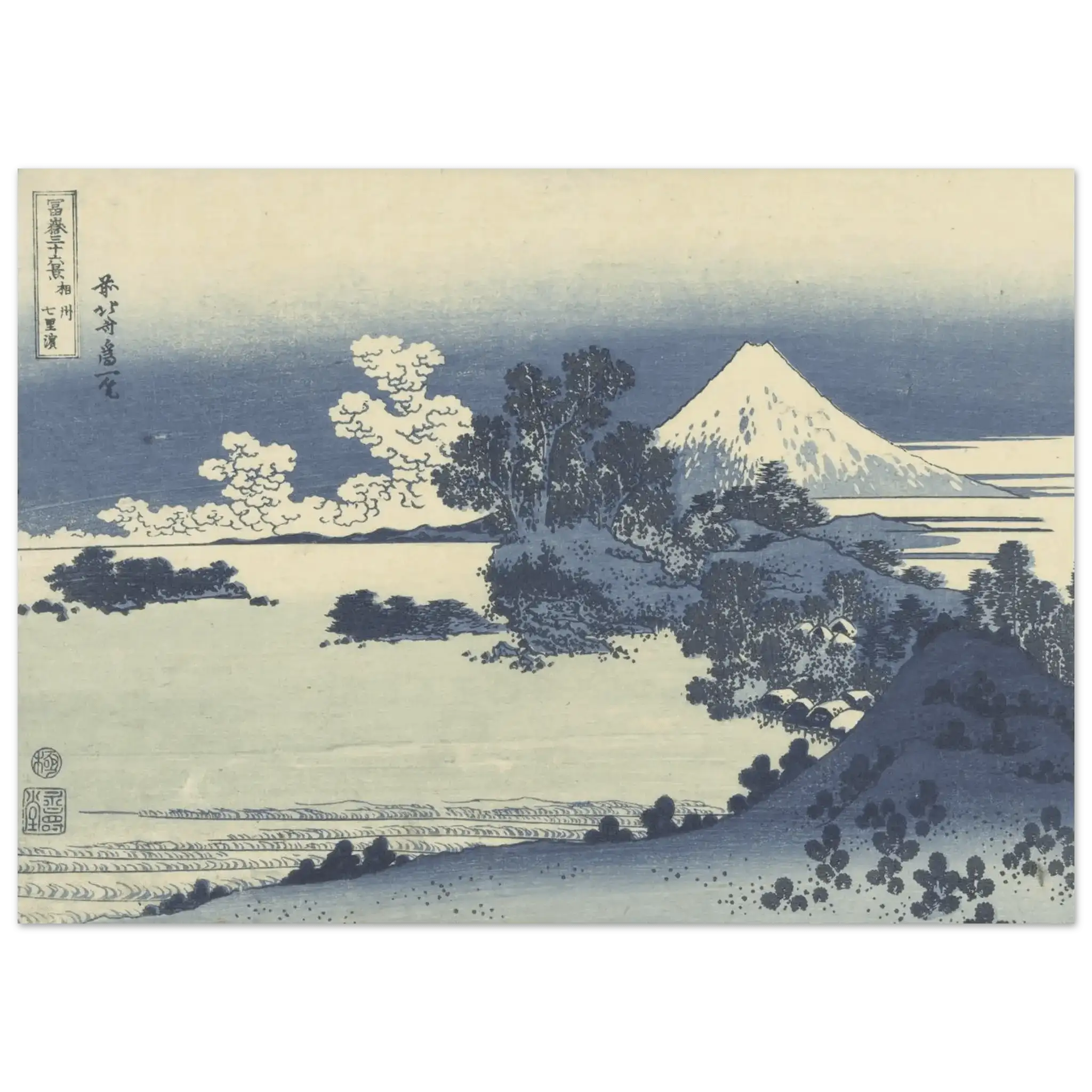 Blick auf den Fuji über den Suwa - See - Fine Art Prints - HINORI