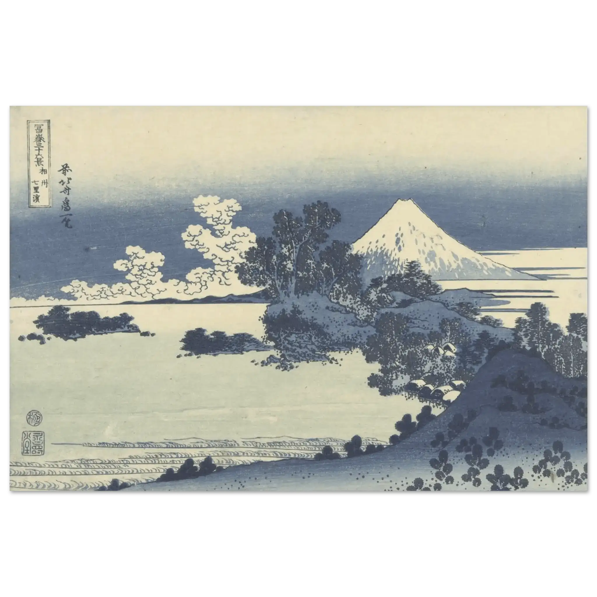 Blick auf den Fuji über den Suwa - See - Fine Art Prints - HINORI