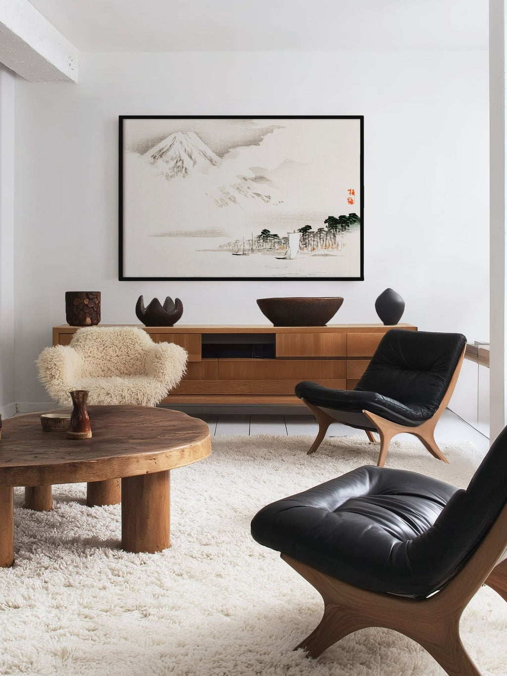Blick auf den Fuji - Gerahmte Eleganz