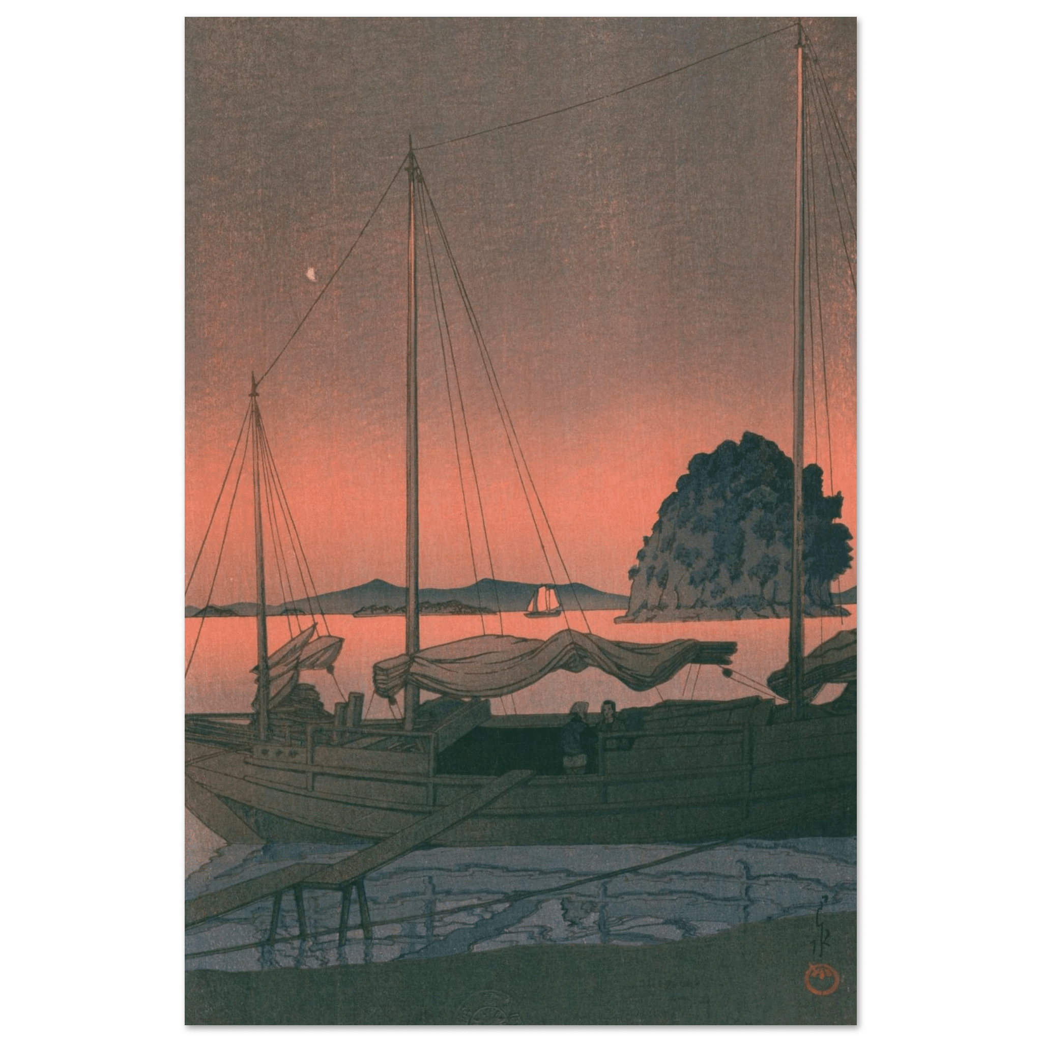 Boote im Abendrot - Fine Art Prints - HINORI