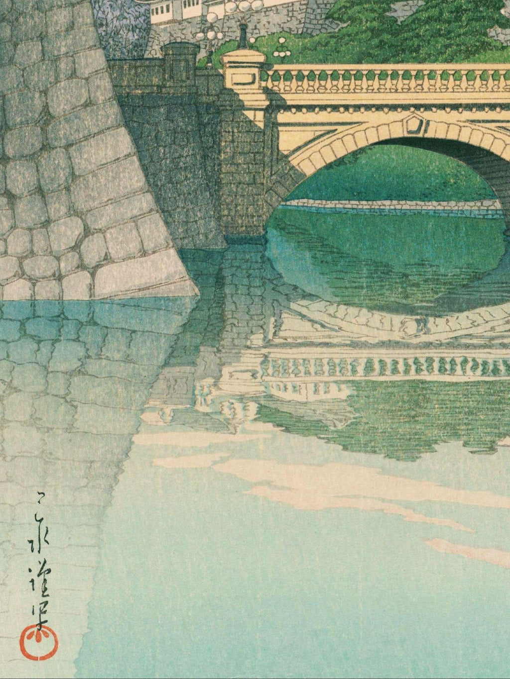 Morgen an der Nijūbashi-Brücke - Signature Collection