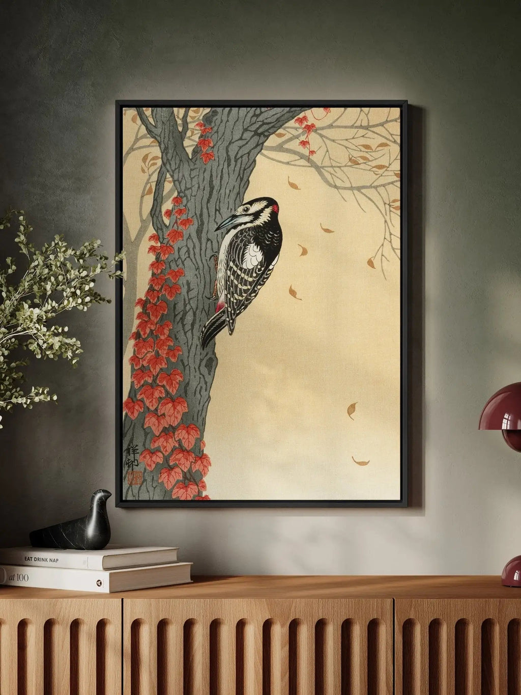 Buntspecht im Herbstlaub - Signature Collection - HINORI