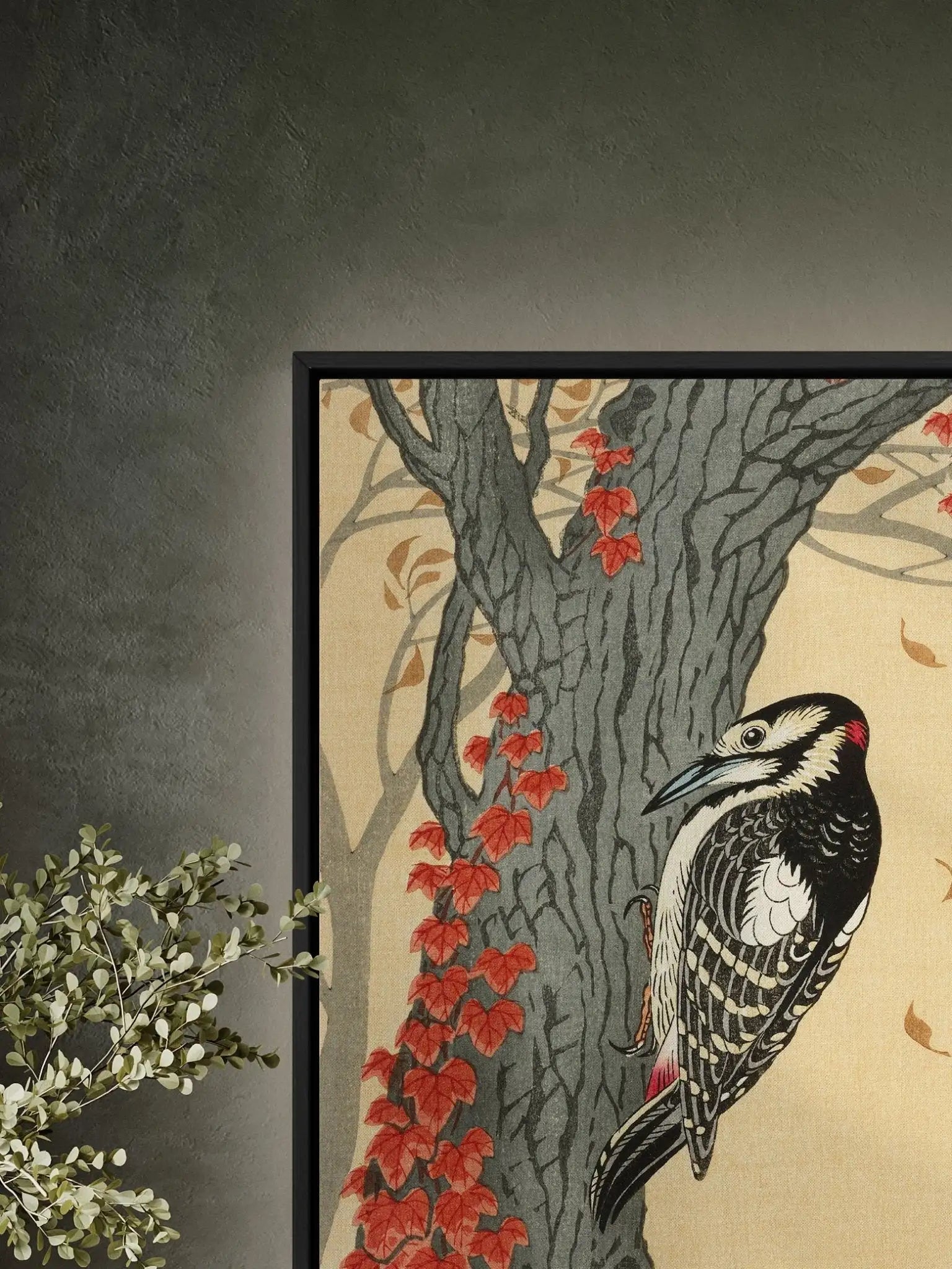 Buntspecht im Herbstlaub - Signature Collection - HINORI