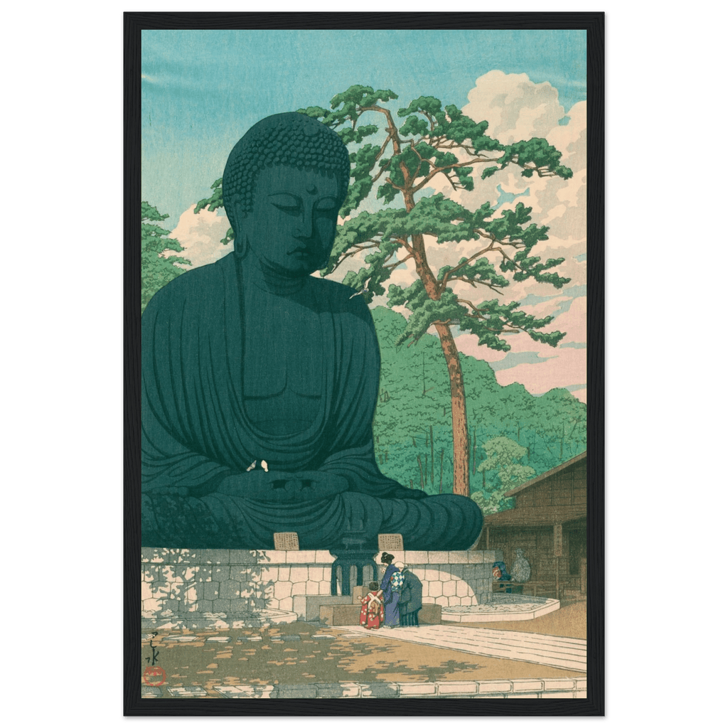 Der Große Buddha von Kamakura - Gerahmte Eleganz - HINORI