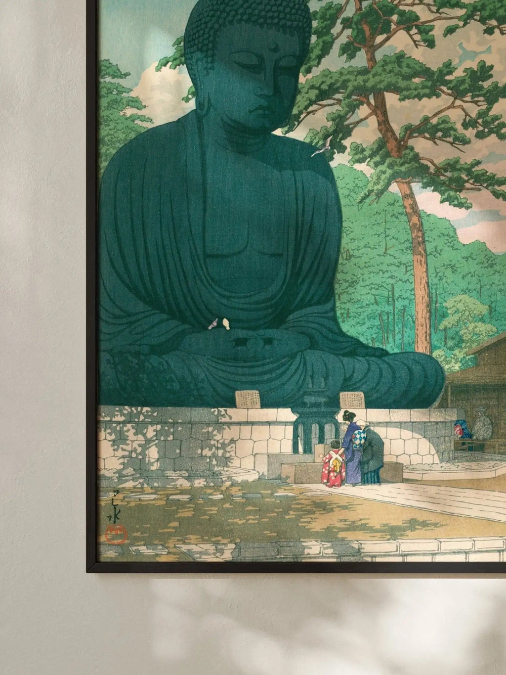 Der Große Buddha von Kamakura - Gerahmte Eleganz - HINORI
