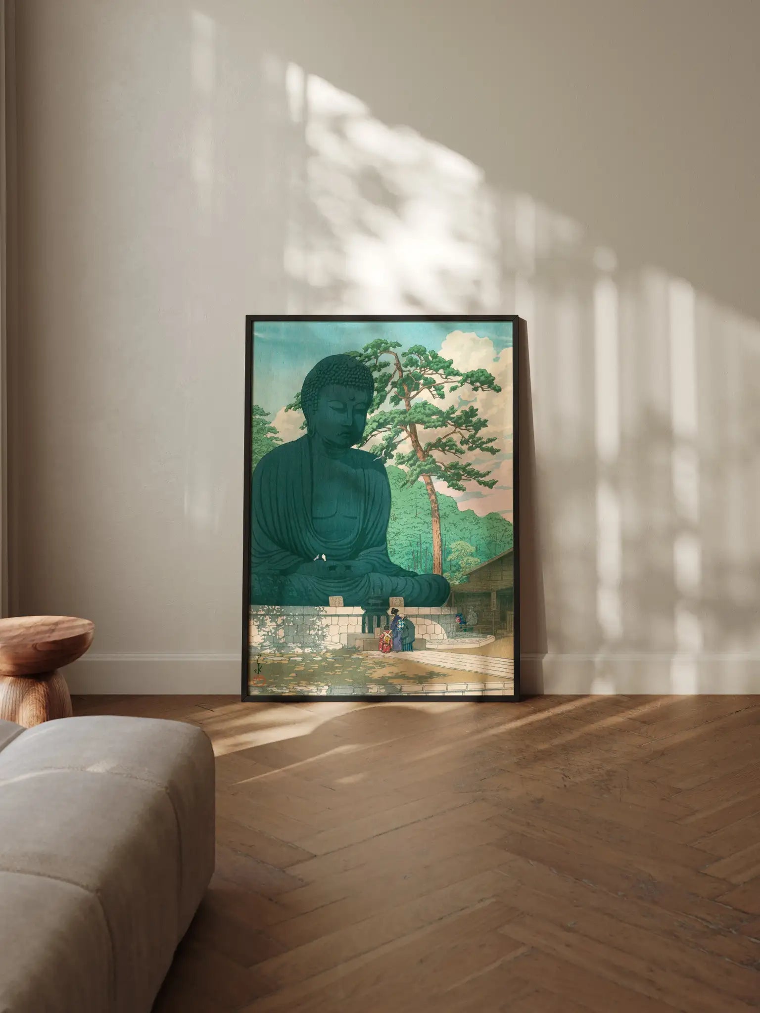 Der Große Buddha von Kamakura - Gerahmte Eleganz - HINORI