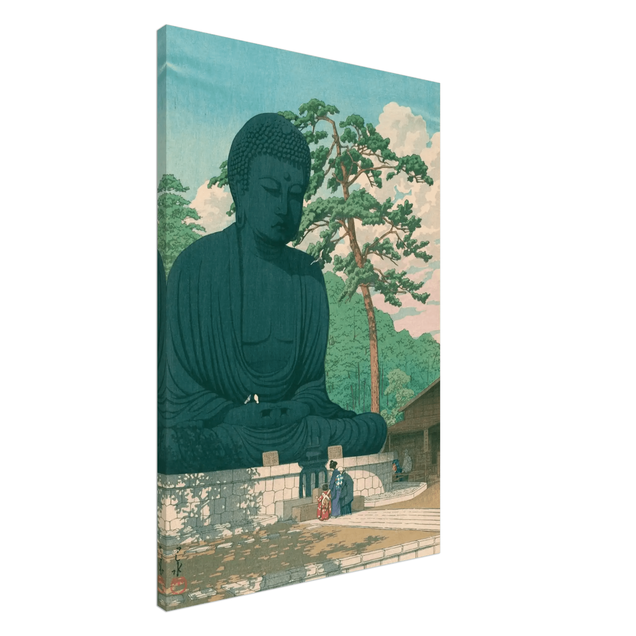 Der Große Buddha von Kamakura - Leinwand Edition - HINORI