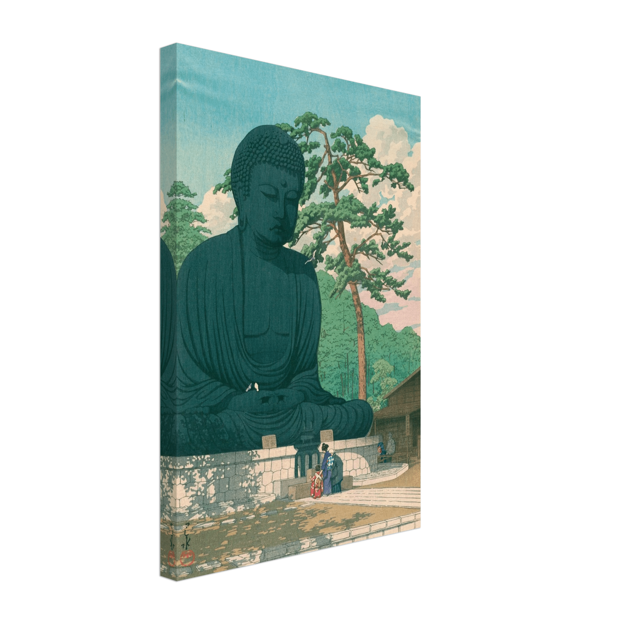Der Große Buddha von Kamakura - Leinwand Edition - HINORI