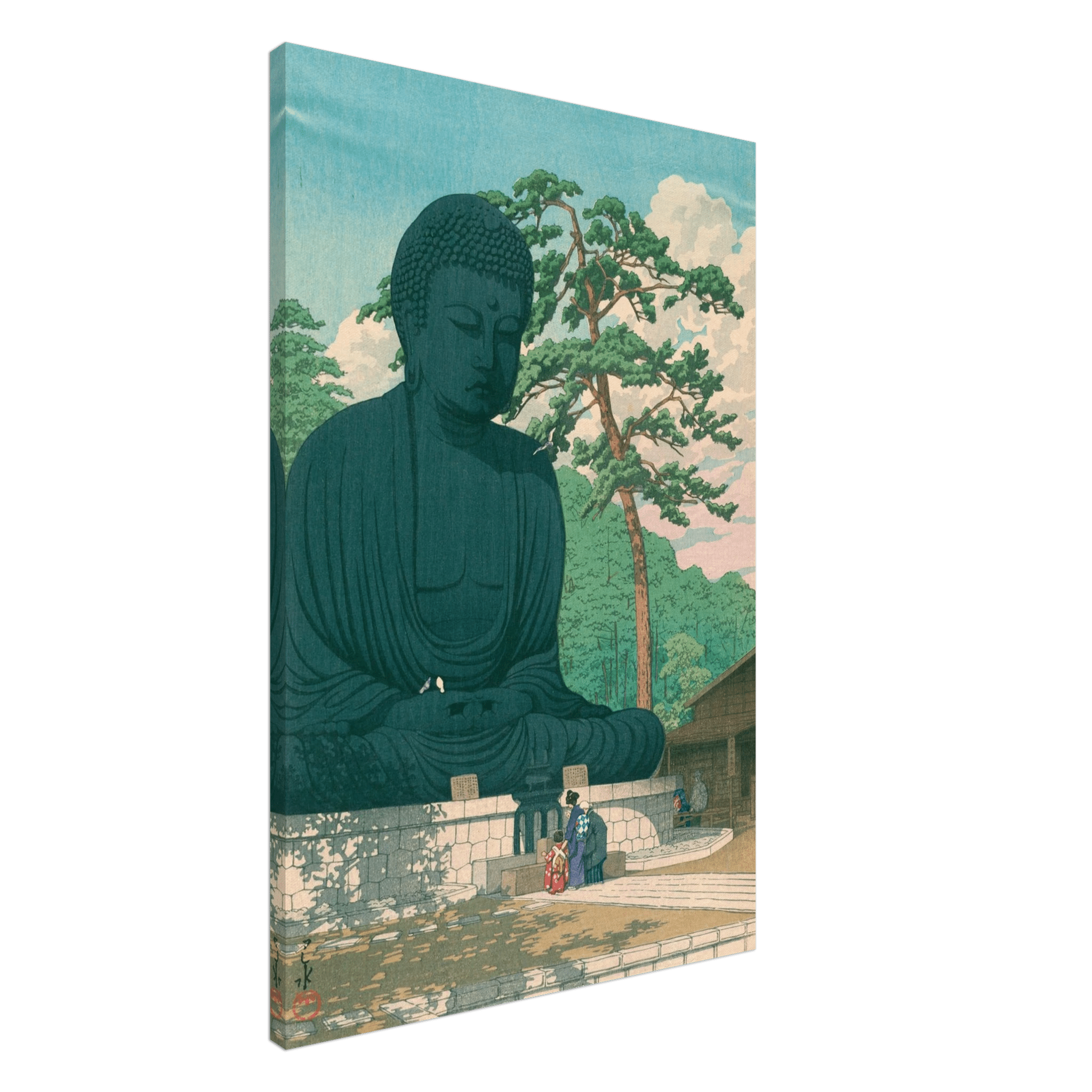 Der Große Buddha von Kamakura - Leinwand Edition - HINORI