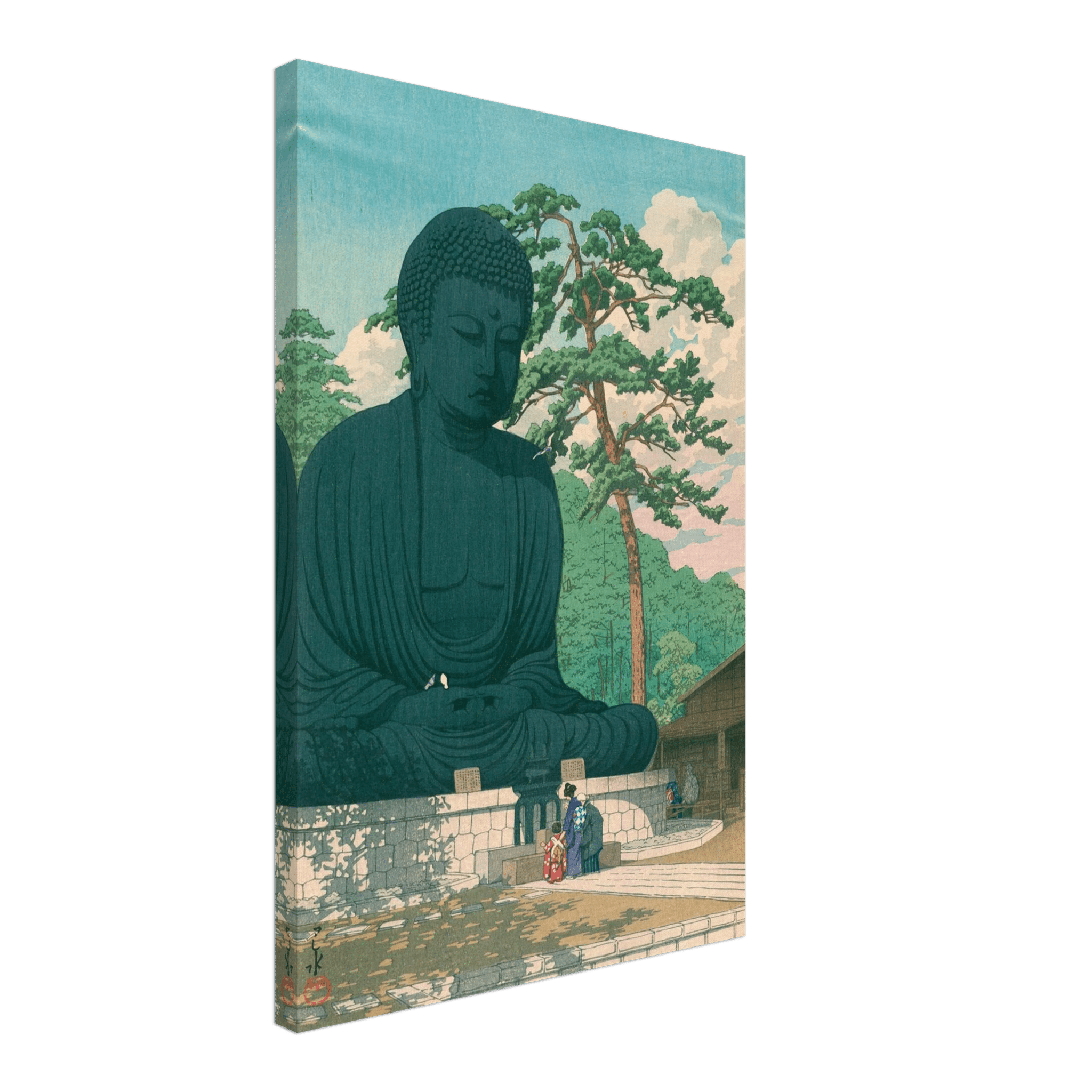 Der Große Buddha von Kamakura - Leinwand Edition - HINORI