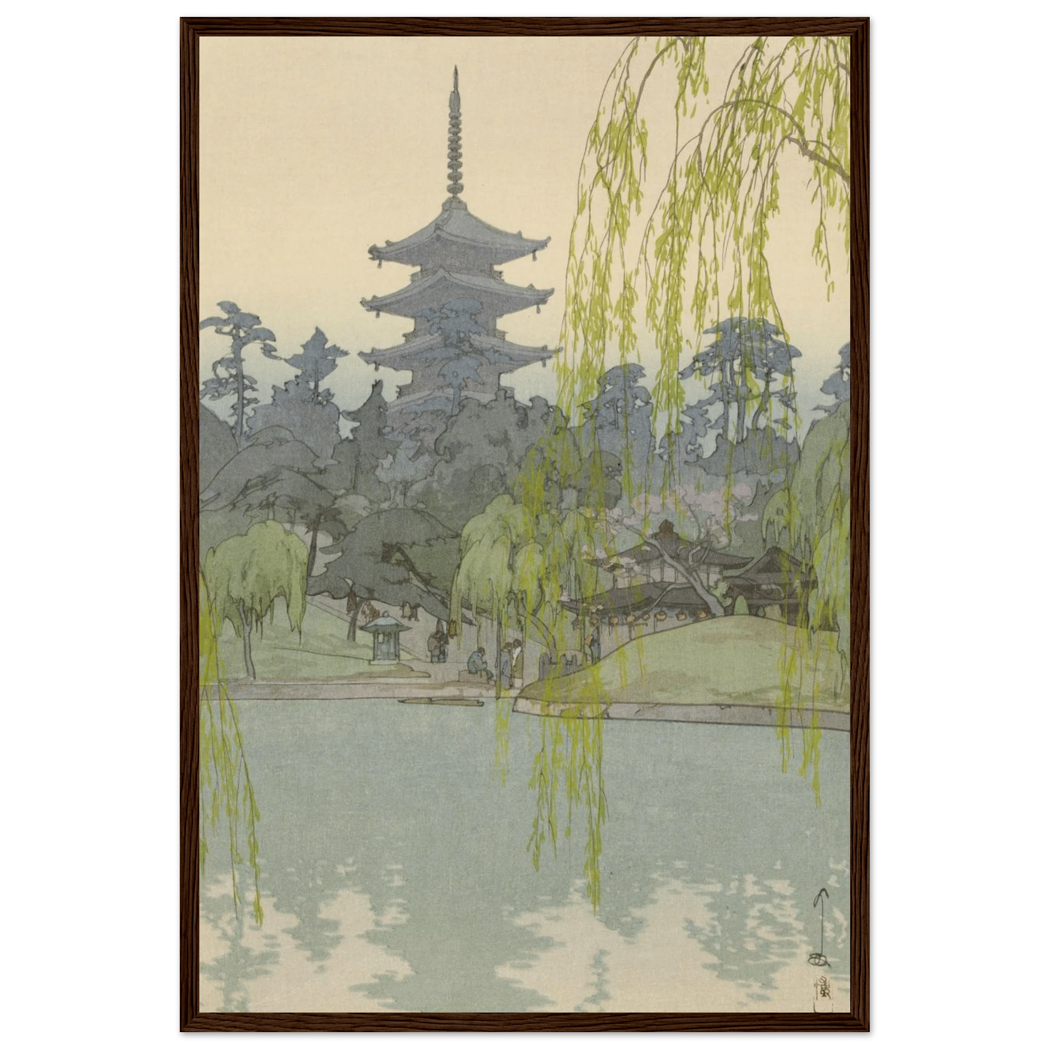 Der Sarusawa - Teich - Gerahmte Eleganz - HINORI