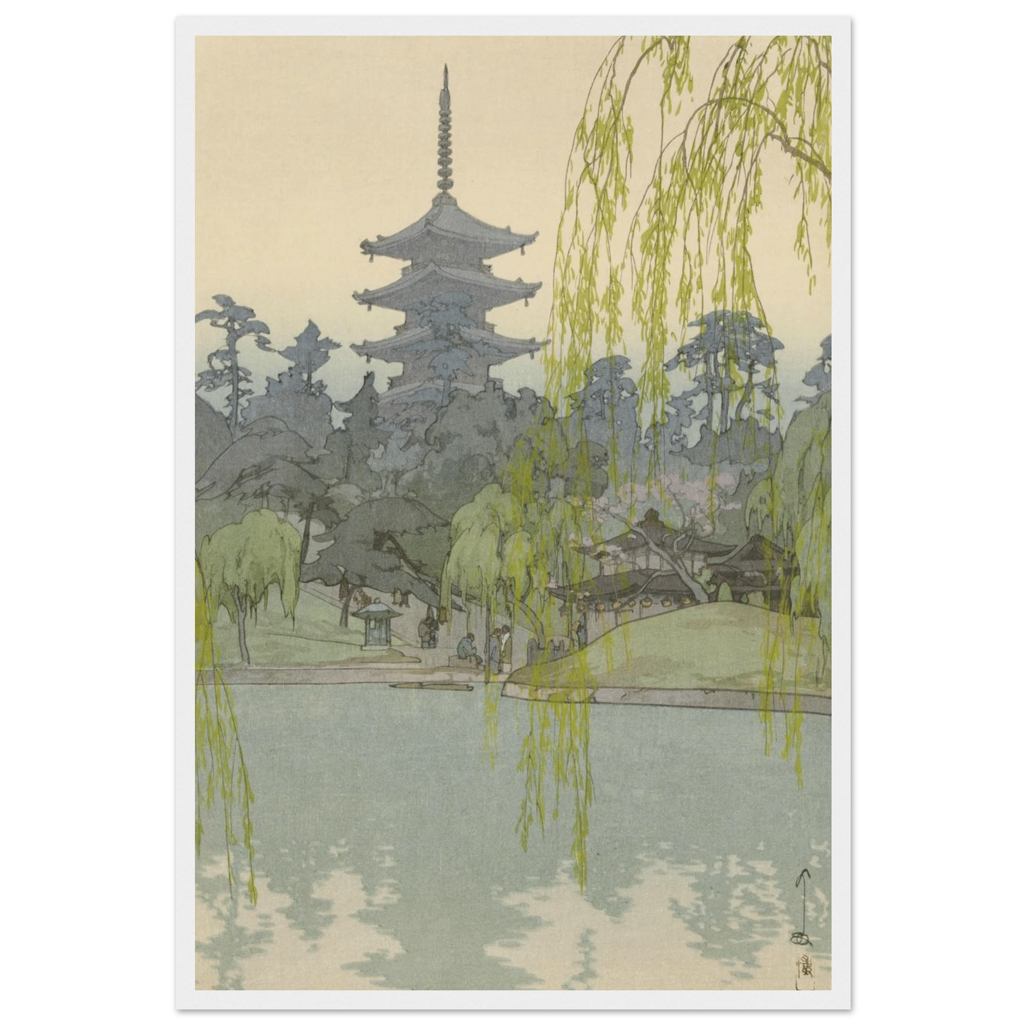 Der Sarusawa - Teich - Gerahmte Eleganz - HINORI