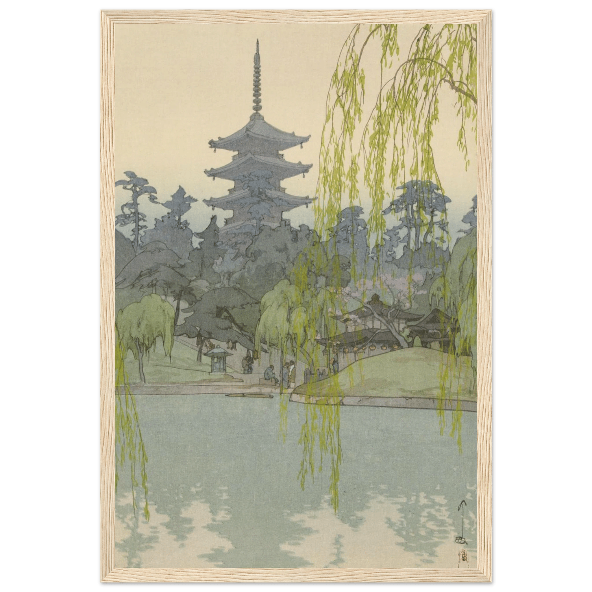 Der Sarusawa - Teich - Gerahmte Eleganz - HINORI