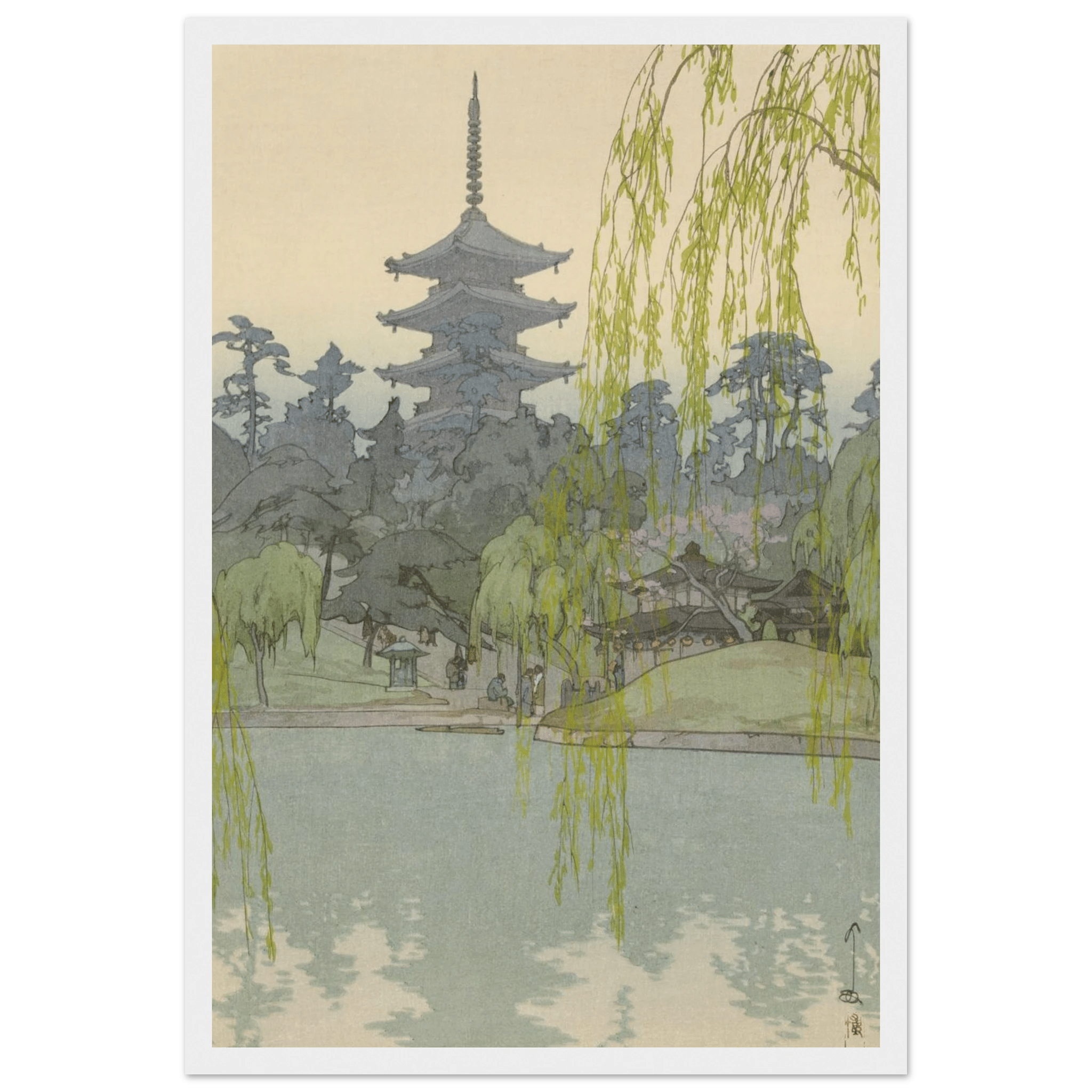Der Sarusawa - Teich - Gerahmte Eleganz - HINORI