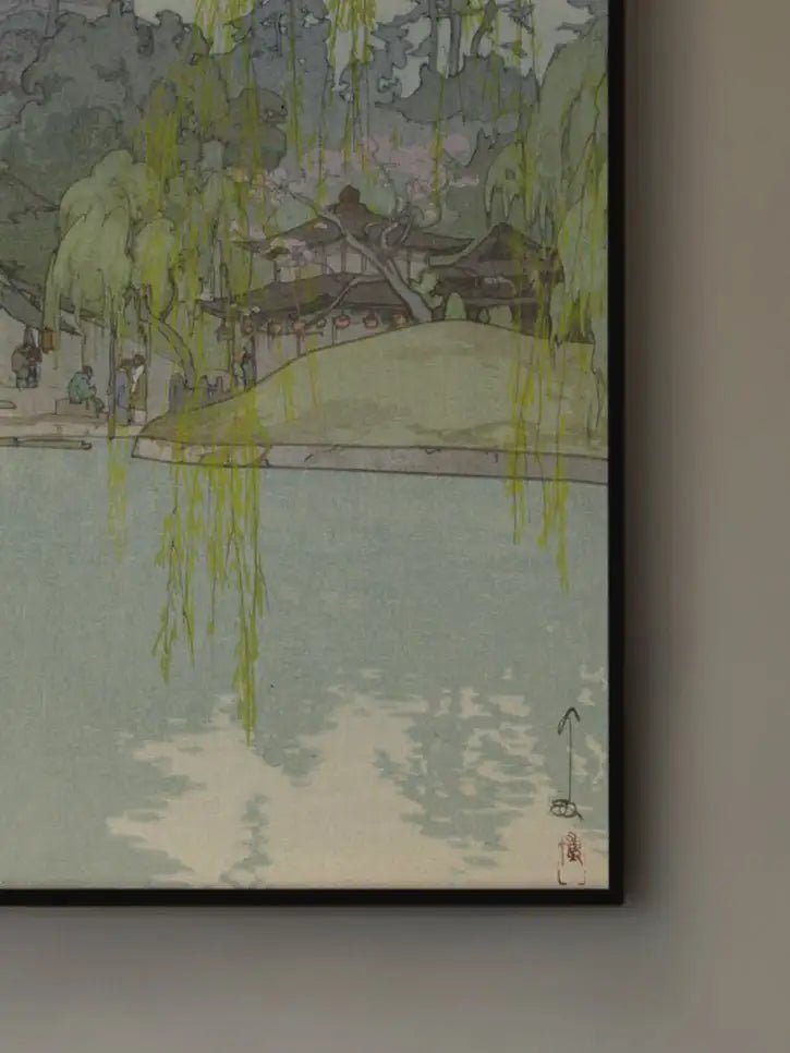 Der Sarusawa - Teich - Gerahmte Eleganz - HINORI