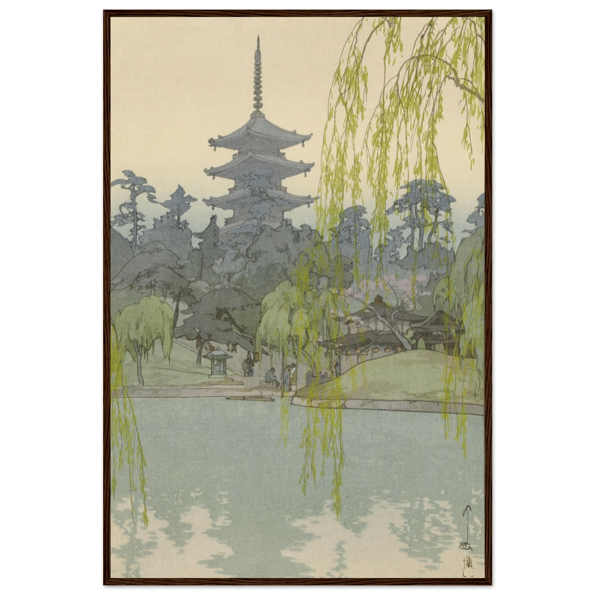 Der Sarusawa - Teich - Gerahmte Eleganz - HINORI