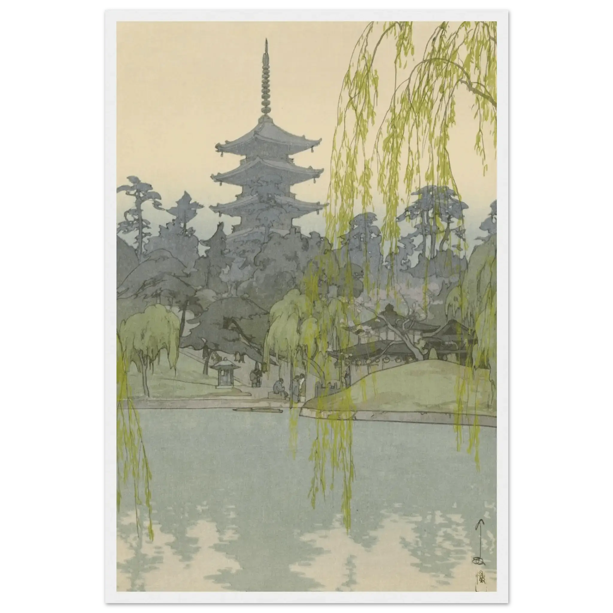 Der Sarusawa - Teich - Gerahmte Eleganz - HINORI
