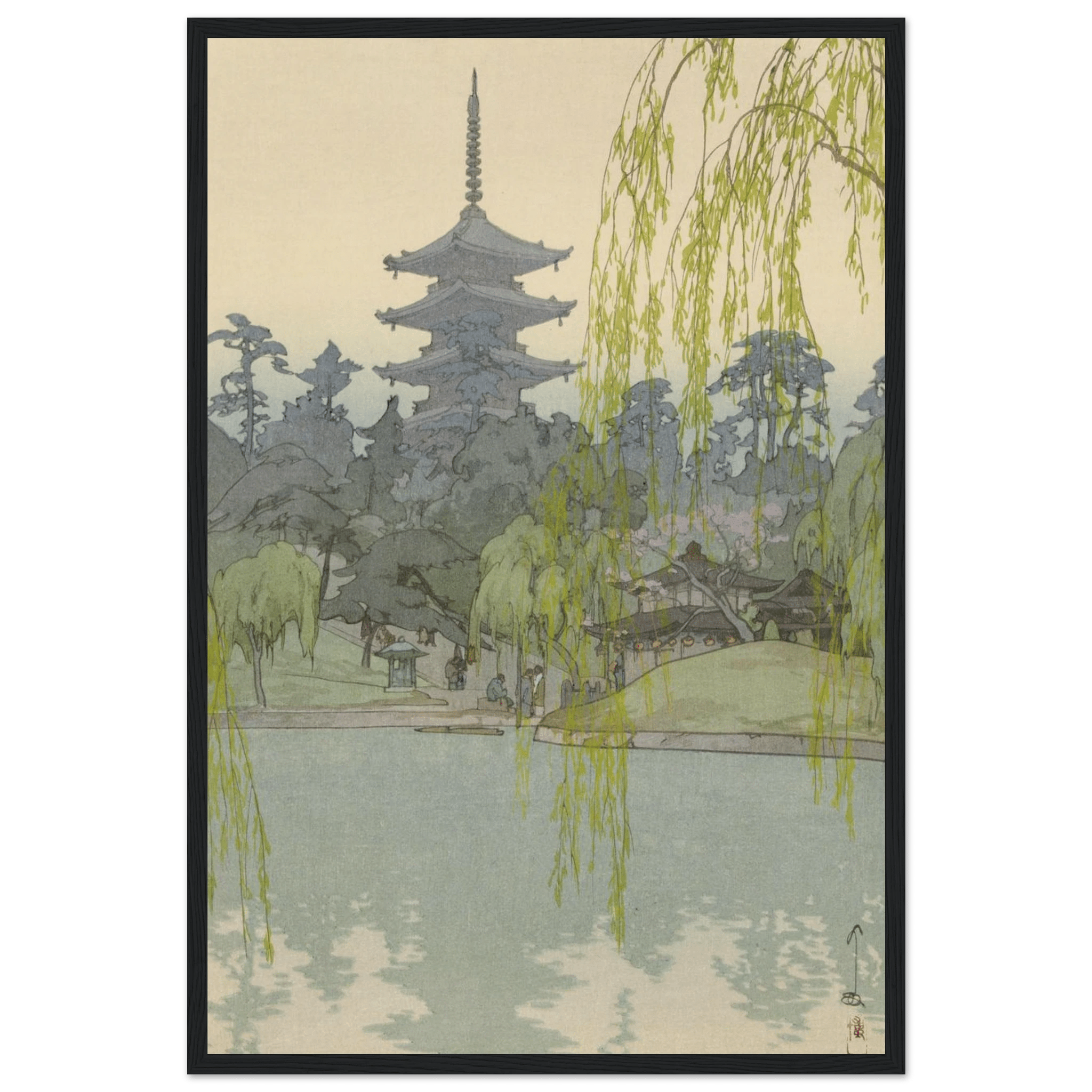 Der Sarusawa - Teich - Gerahmte Eleganz - HINORI
