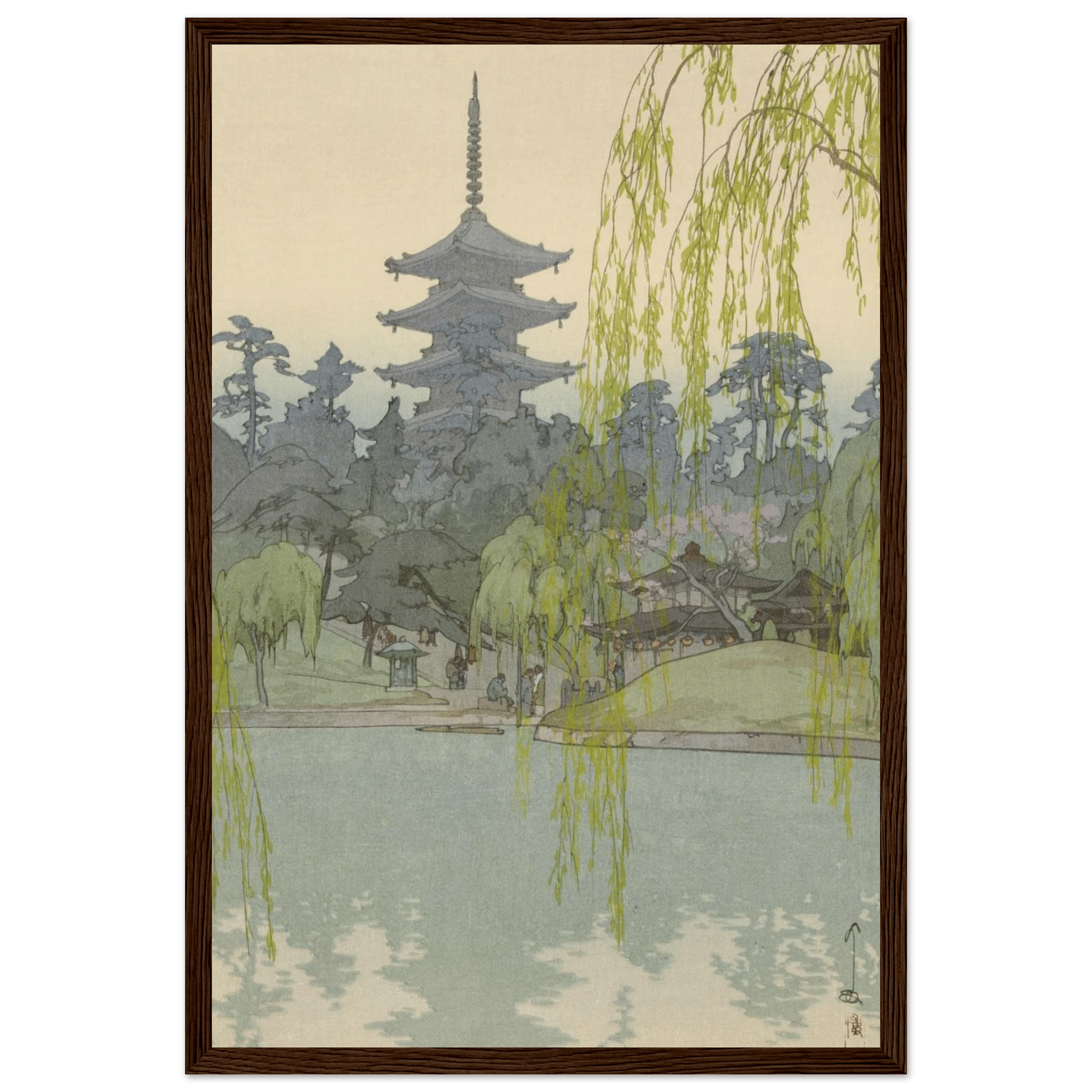 Der Sarusawa - Teich - Gerahmte Eleganz - HINORI