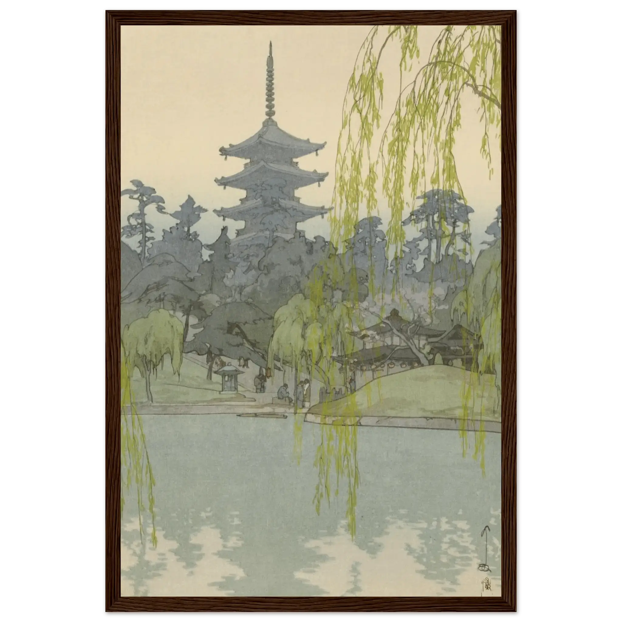 Der Sarusawa - Teich - Gerahmte Eleganz - HINORI