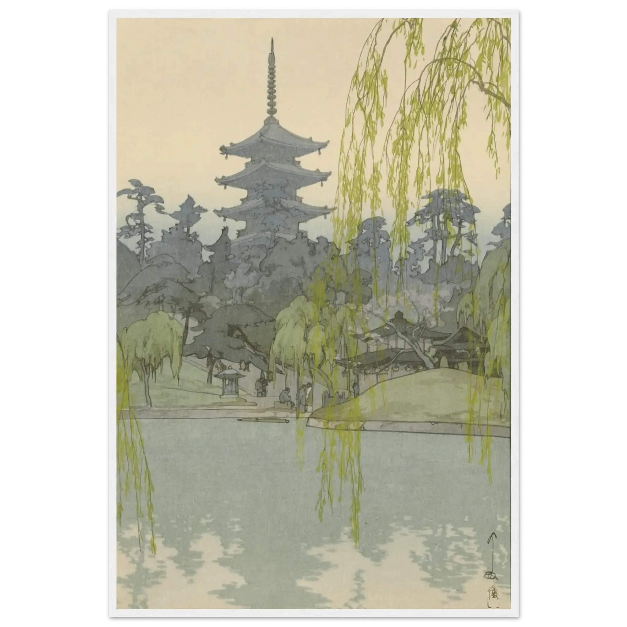 Der Sarusawa - Teich - Gerahmte Eleganz - HINORI