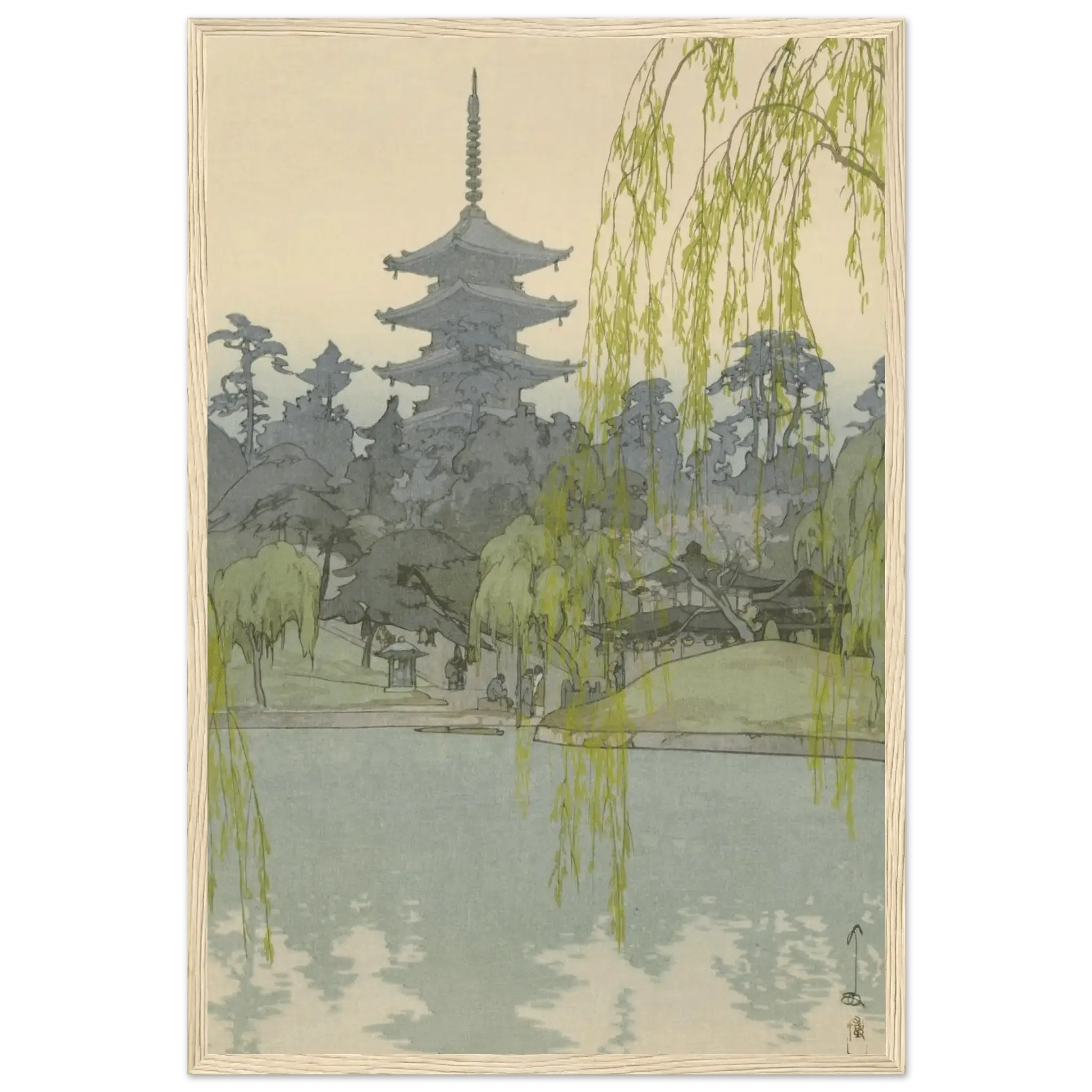 Der Sarusawa - Teich - Gerahmte Eleganz - HINORI