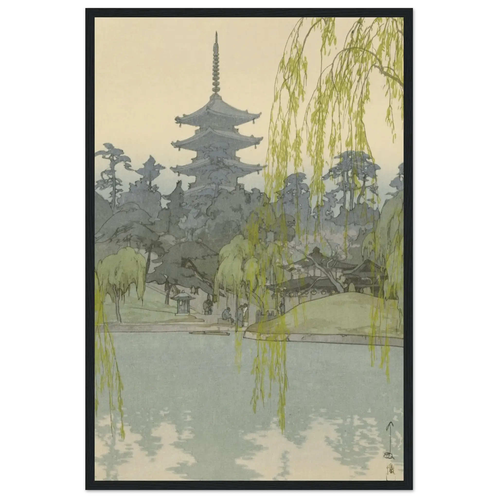 Der Sarusawa - Teich - Gerahmte Eleganz - HINORI