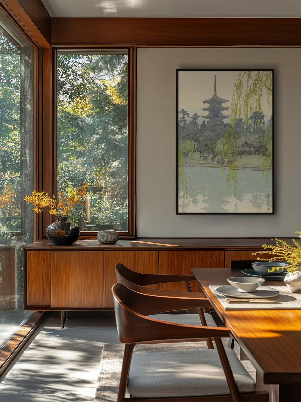 Der Sarusawa - Teich - Gerahmte Eleganz - HINORI