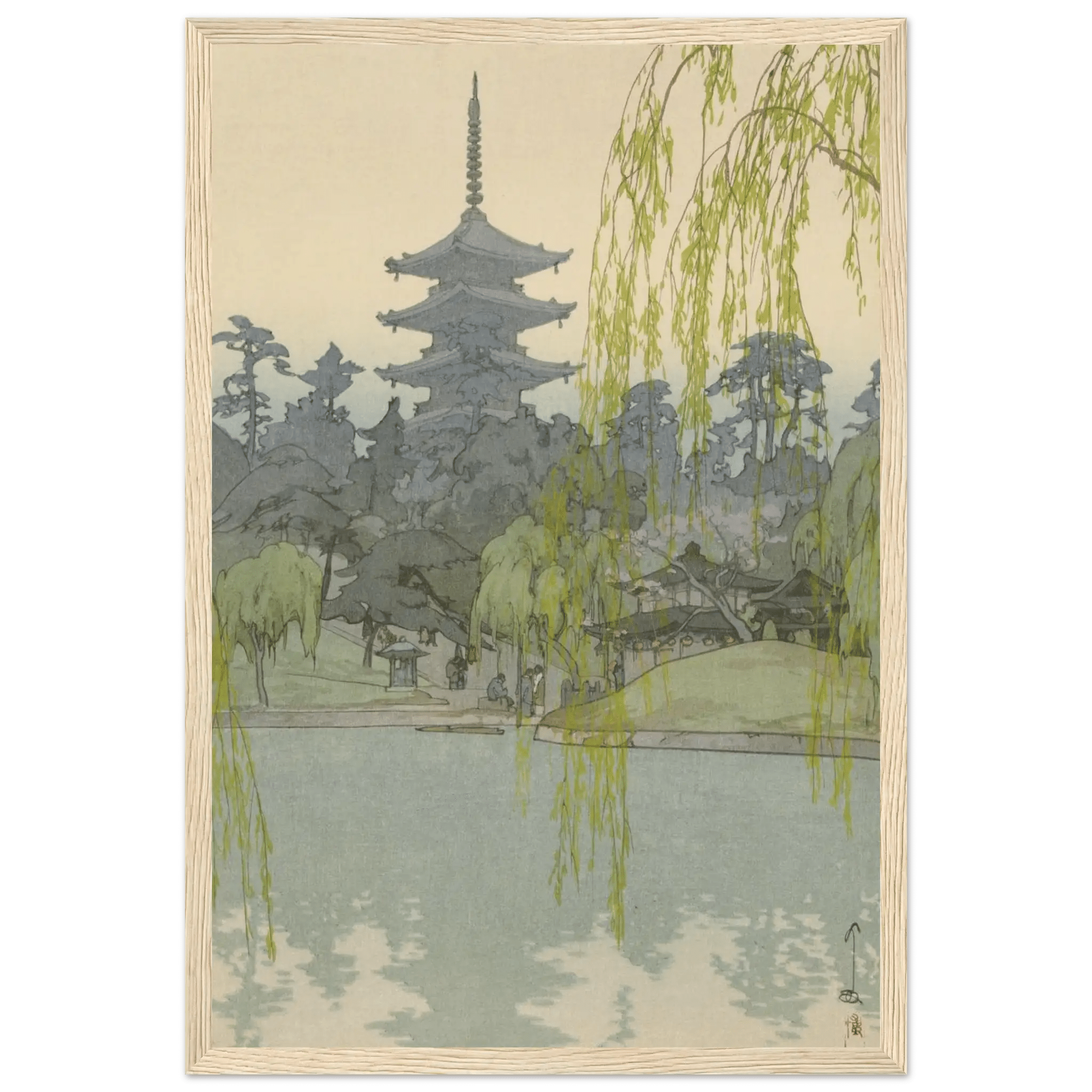 Der Sarusawa - Teich - Gerahmte Eleganz - HINORI