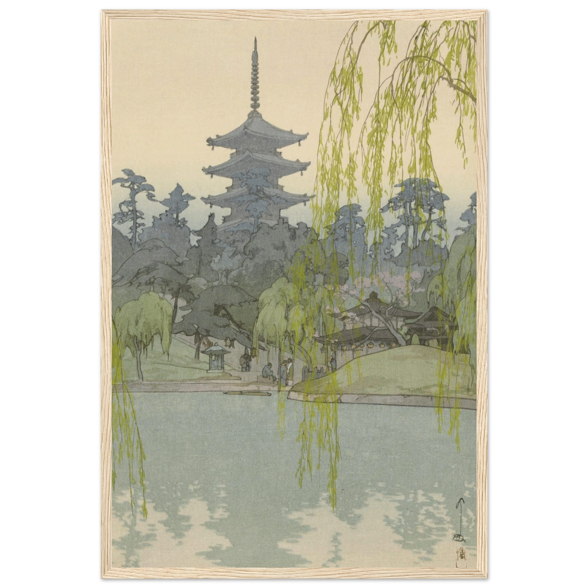 Der Sarusawa - Teich - Gerahmte Eleganz - HINORI