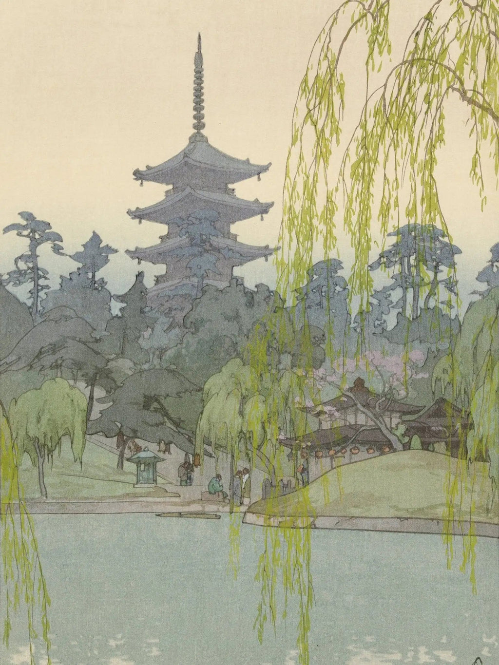 Der Sarusawa - Teich - Gerahmte Eleganz - HINORI