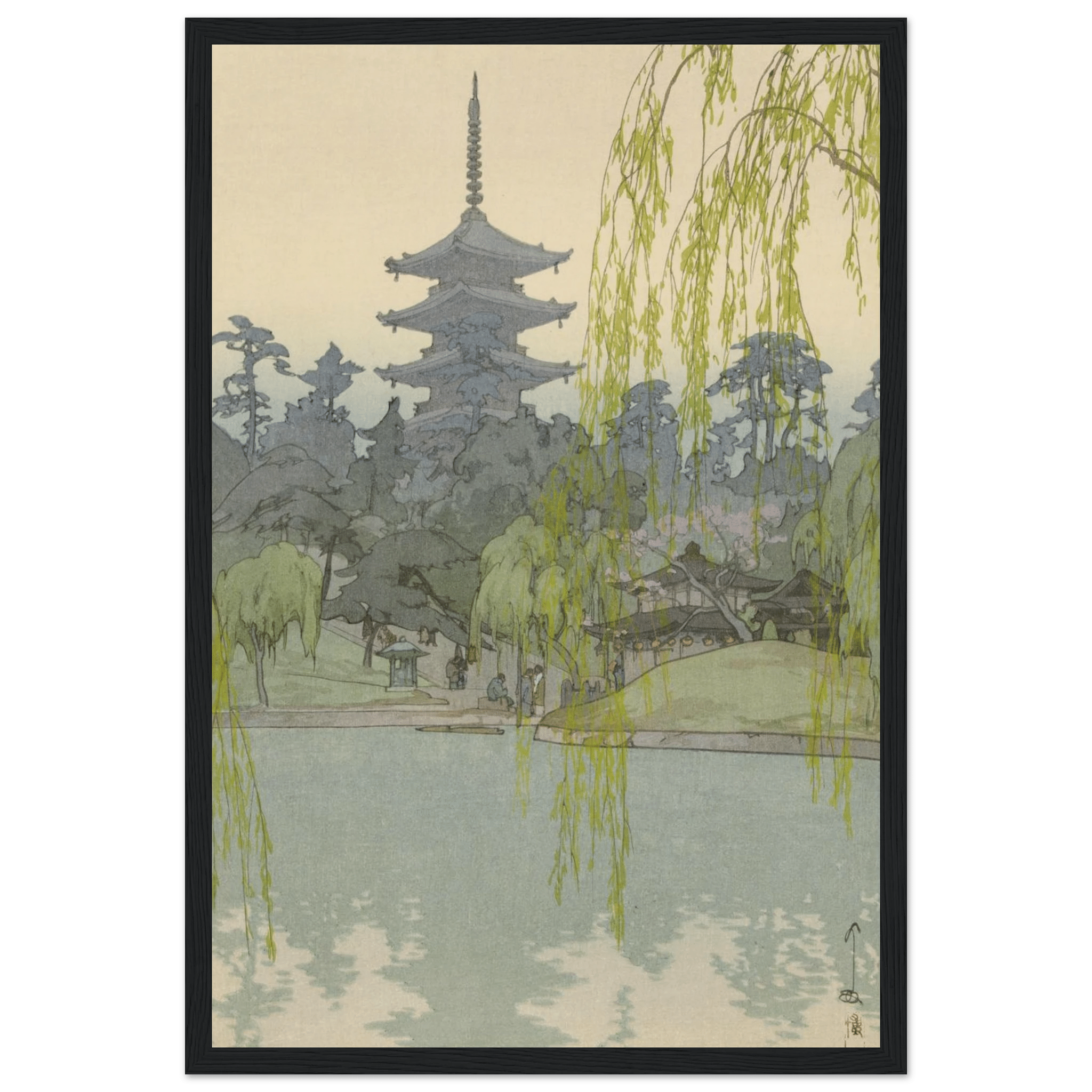 Der Sarusawa - Teich - Gerahmte Eleganz - HINORI