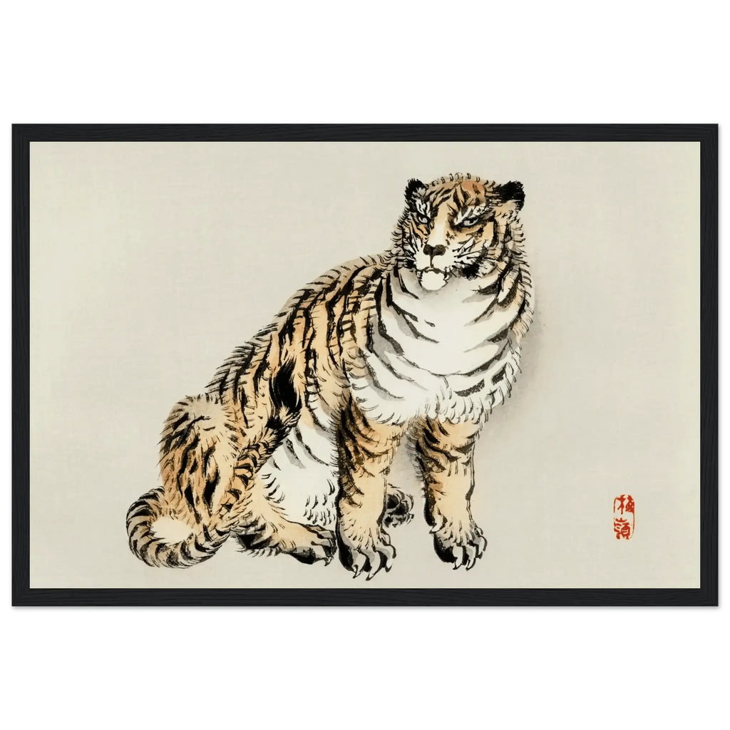 Der Tiger - Gerahmte Eleganz - HINORI